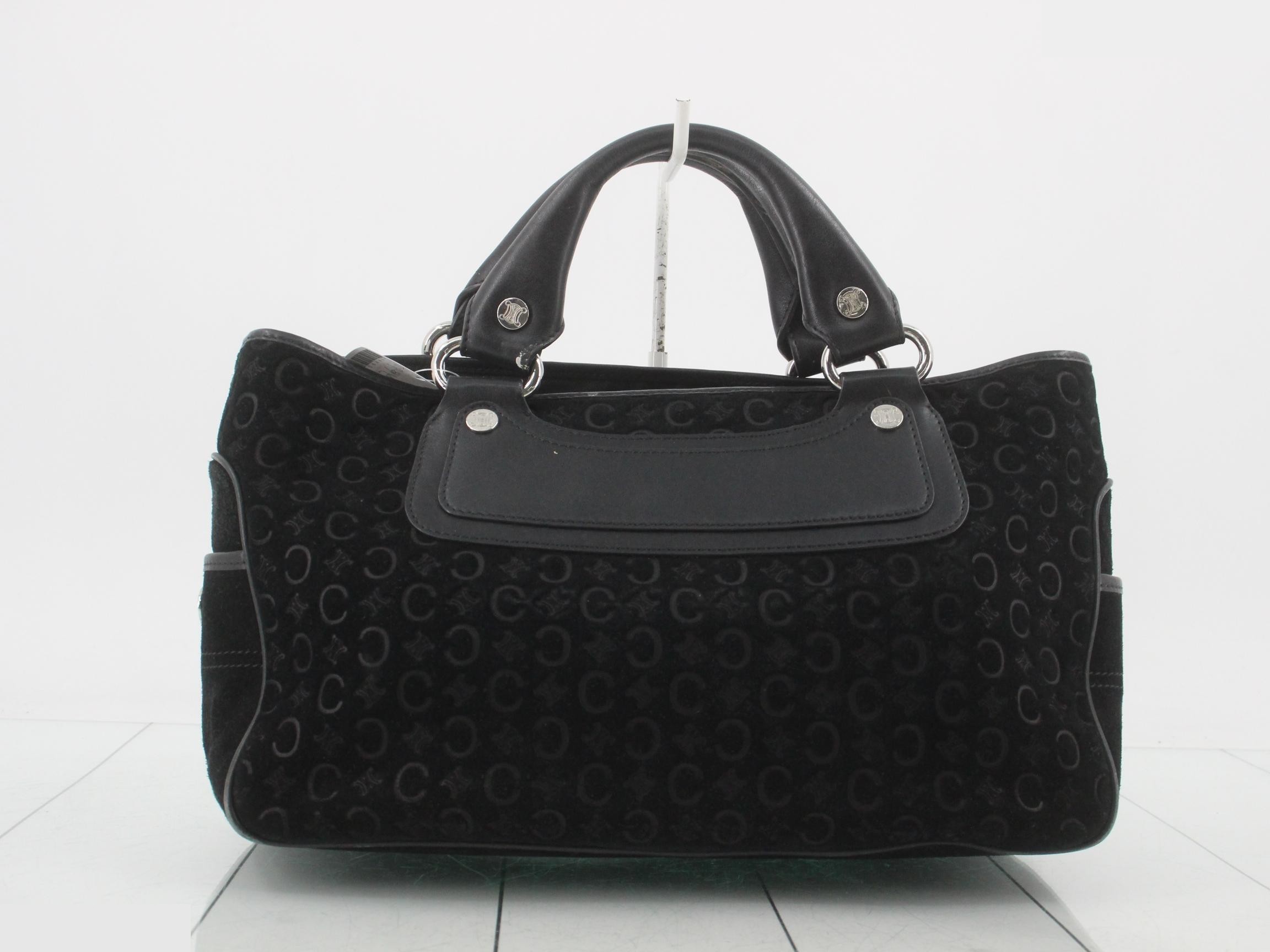 C Macadam Suede Boogie Bag, Black, Handbag