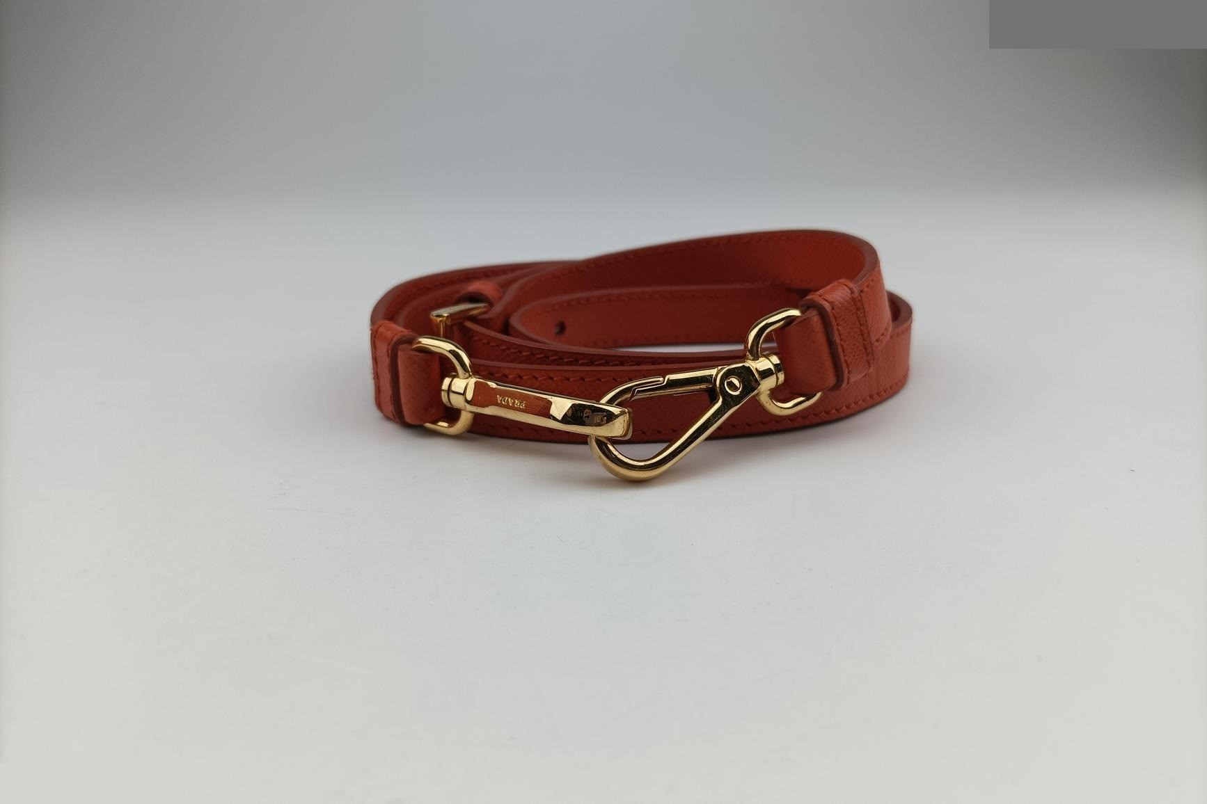 Galleria Saffiano Leather Orange x Red — view 12