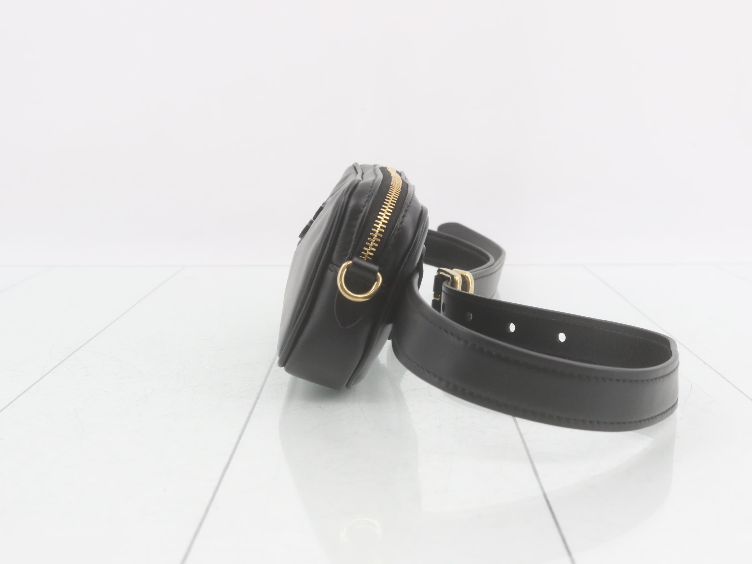 Belt bag, Nappa leather, black — view 3