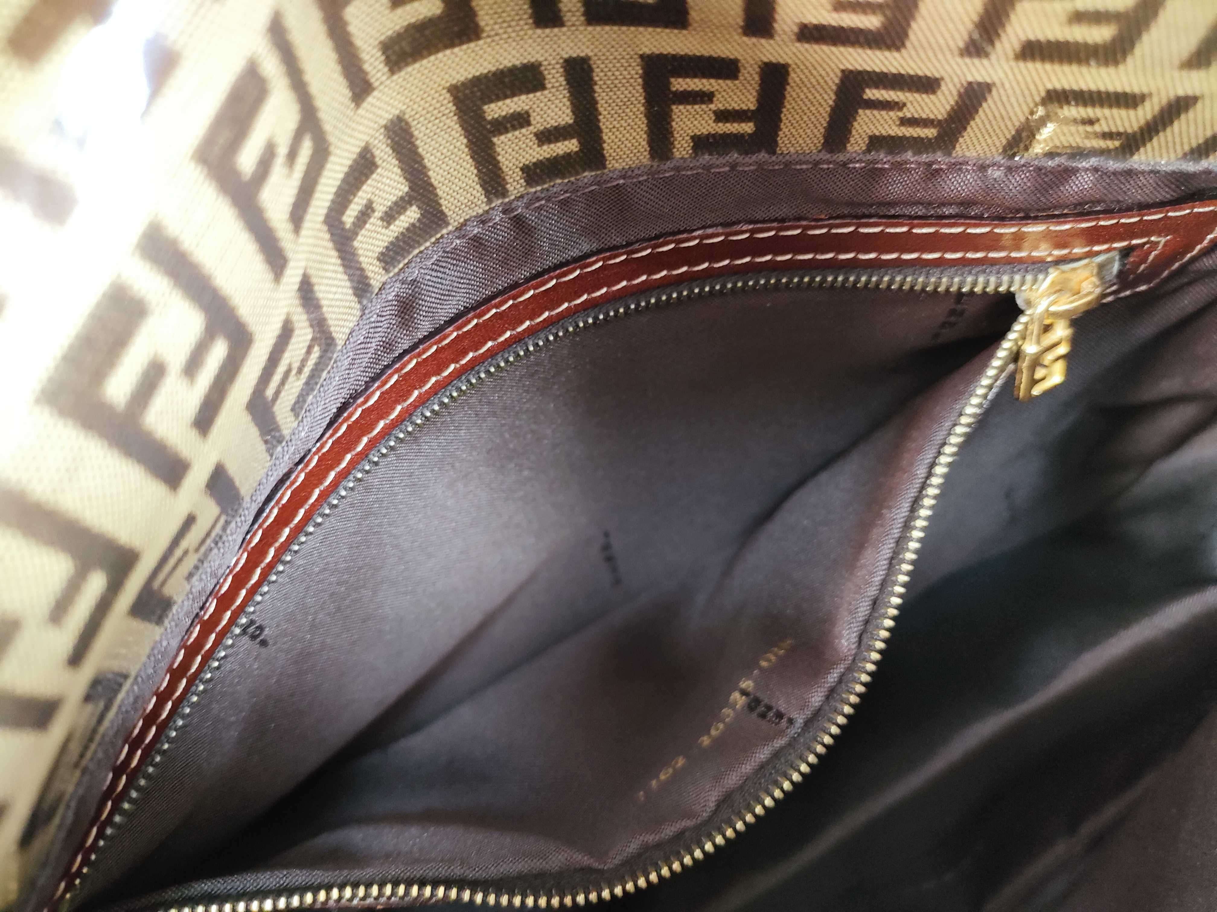 Zucca Pattern Fendi Zucchino Mamma Bucket Shoulder Bag — view 15