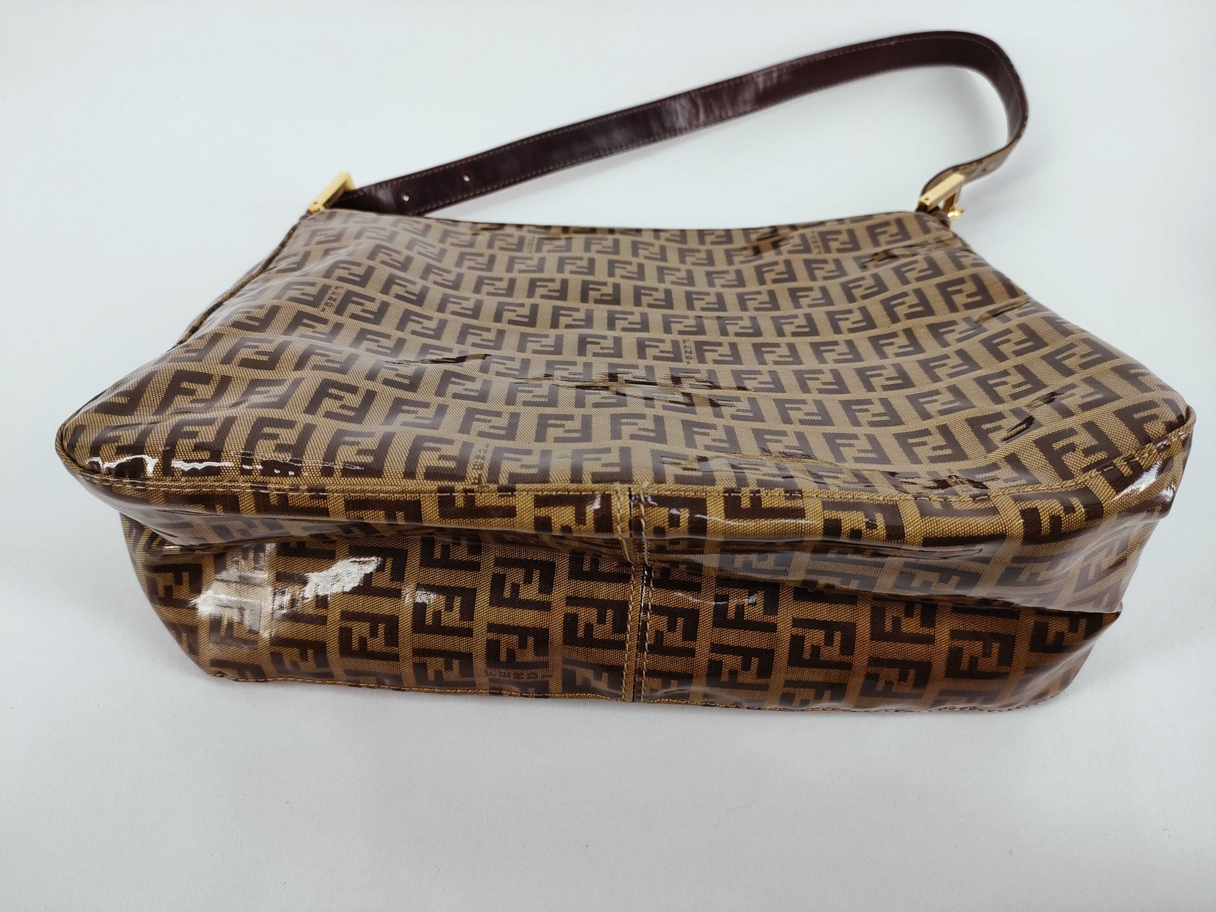 Zucca Pattern Fendi Zucchino Mamma Bucket Shoulder Bag — view 7
