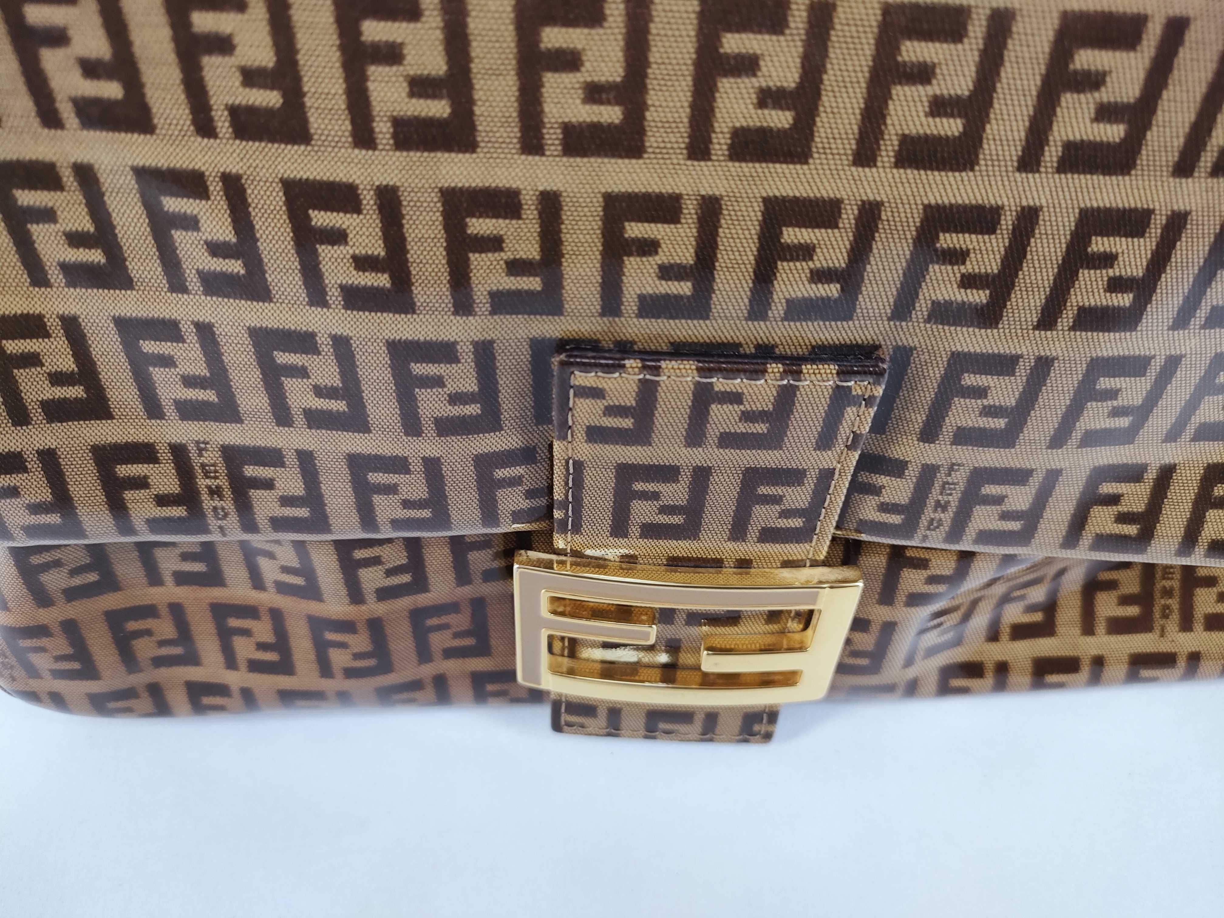 Zucca Pattern Fendi Zucchino Mamma Bucket Shoulder Bag — view 8