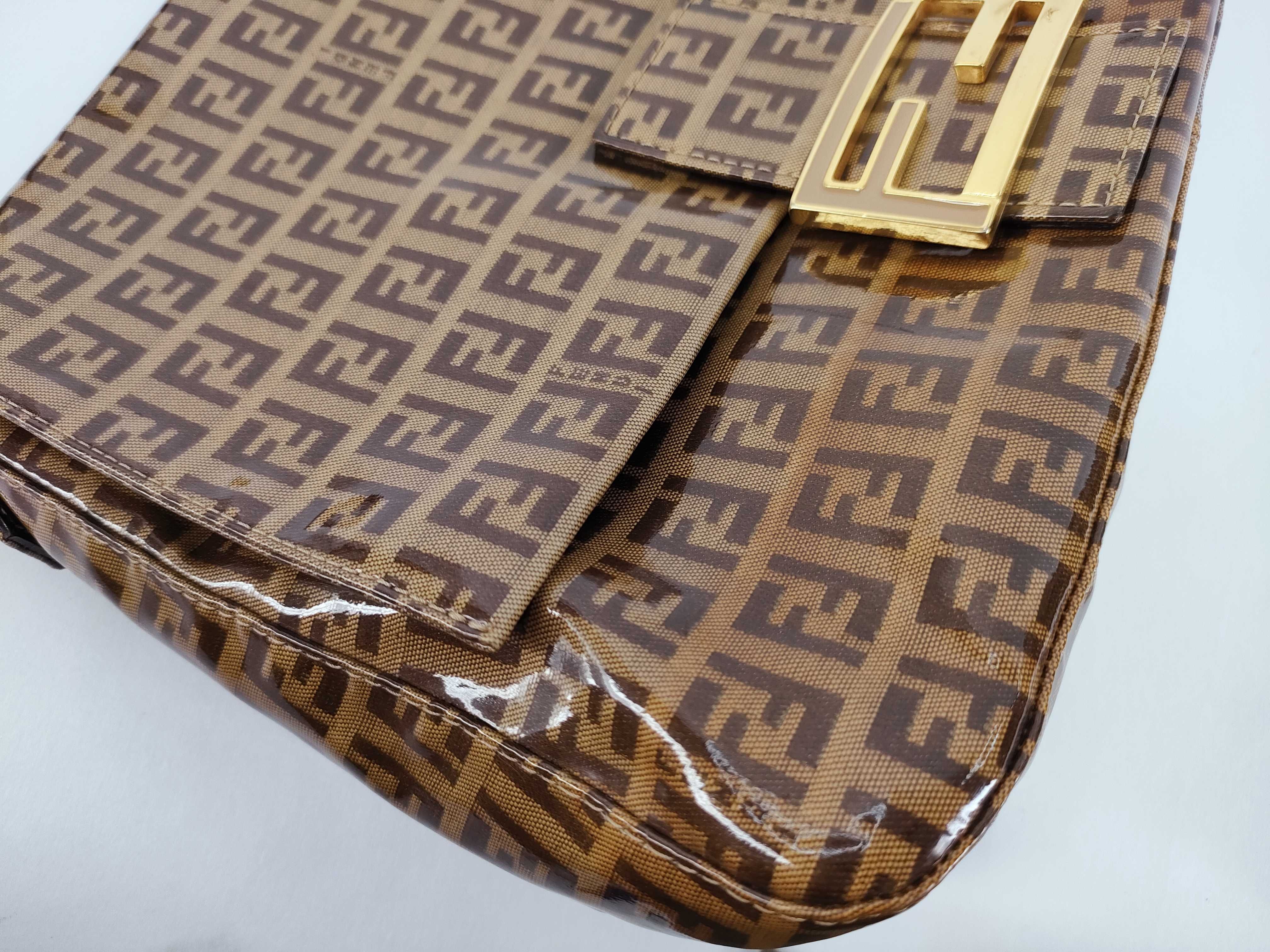 Zucca Pattern Fendi Zucchino Mamma Bucket Shoulder Bag — view 9