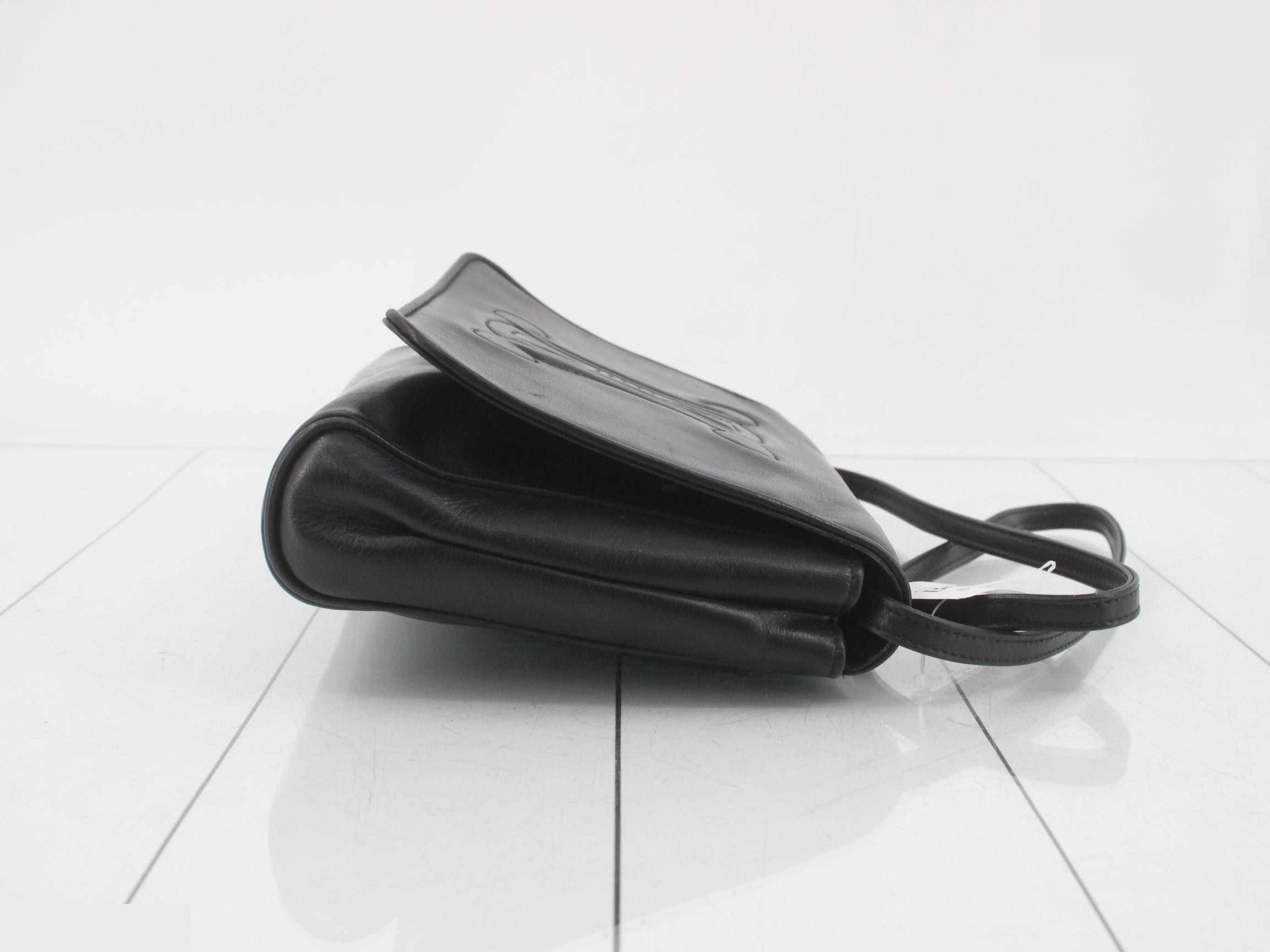 Triomphe Leather Shoulder Bag — view 3