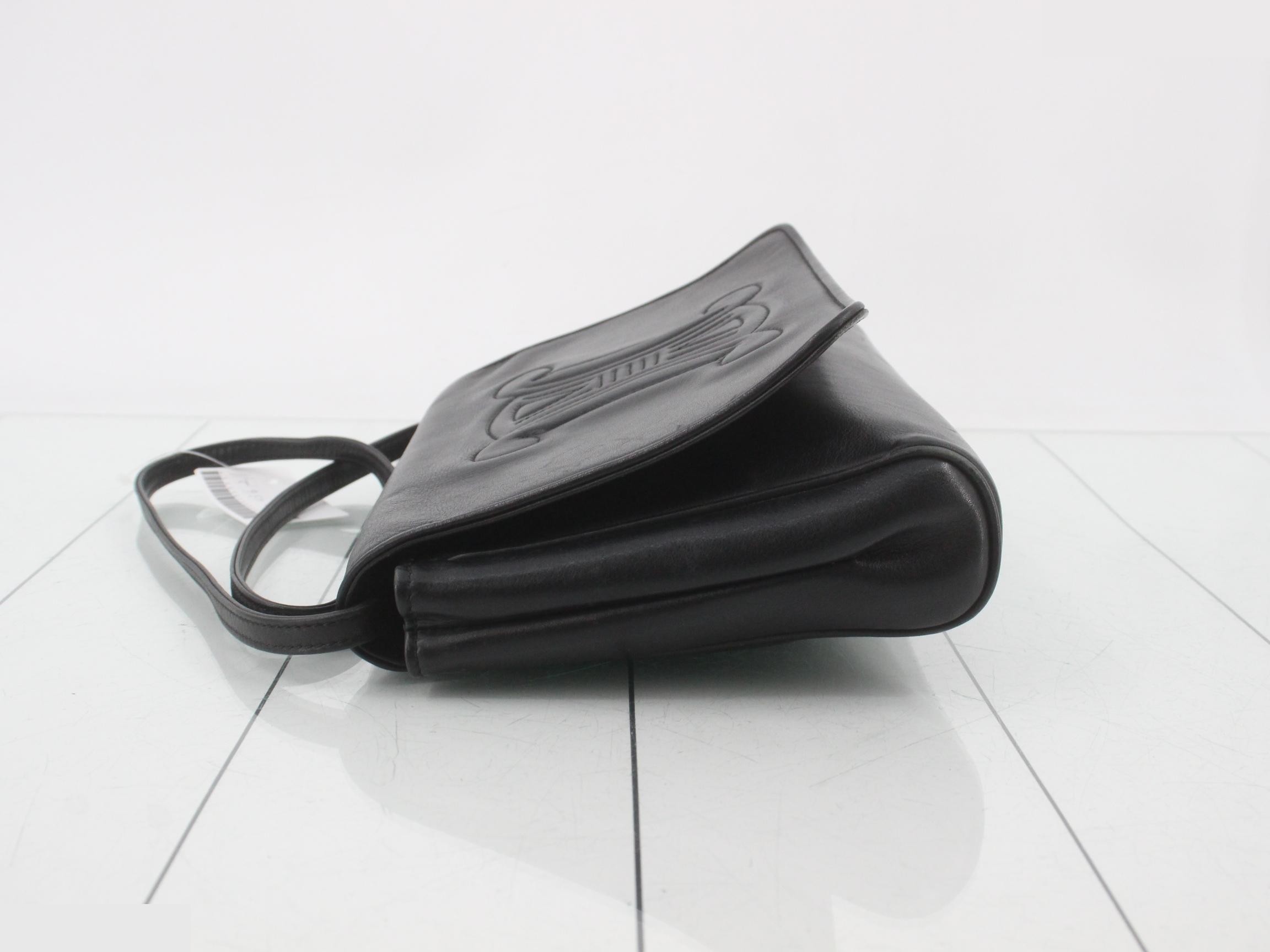 Triomphe Leather Shoulder Bag — view 4