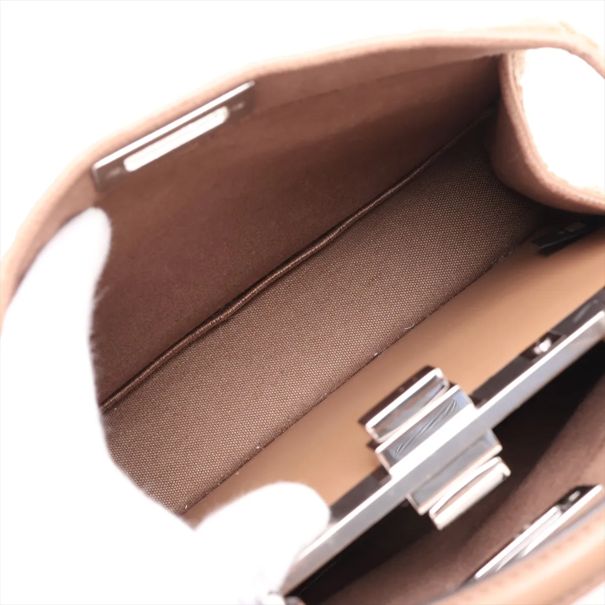 Zucca Peekaboo I.U Small Velour 2-Way Handbag Brown 8BN327 — view 9
