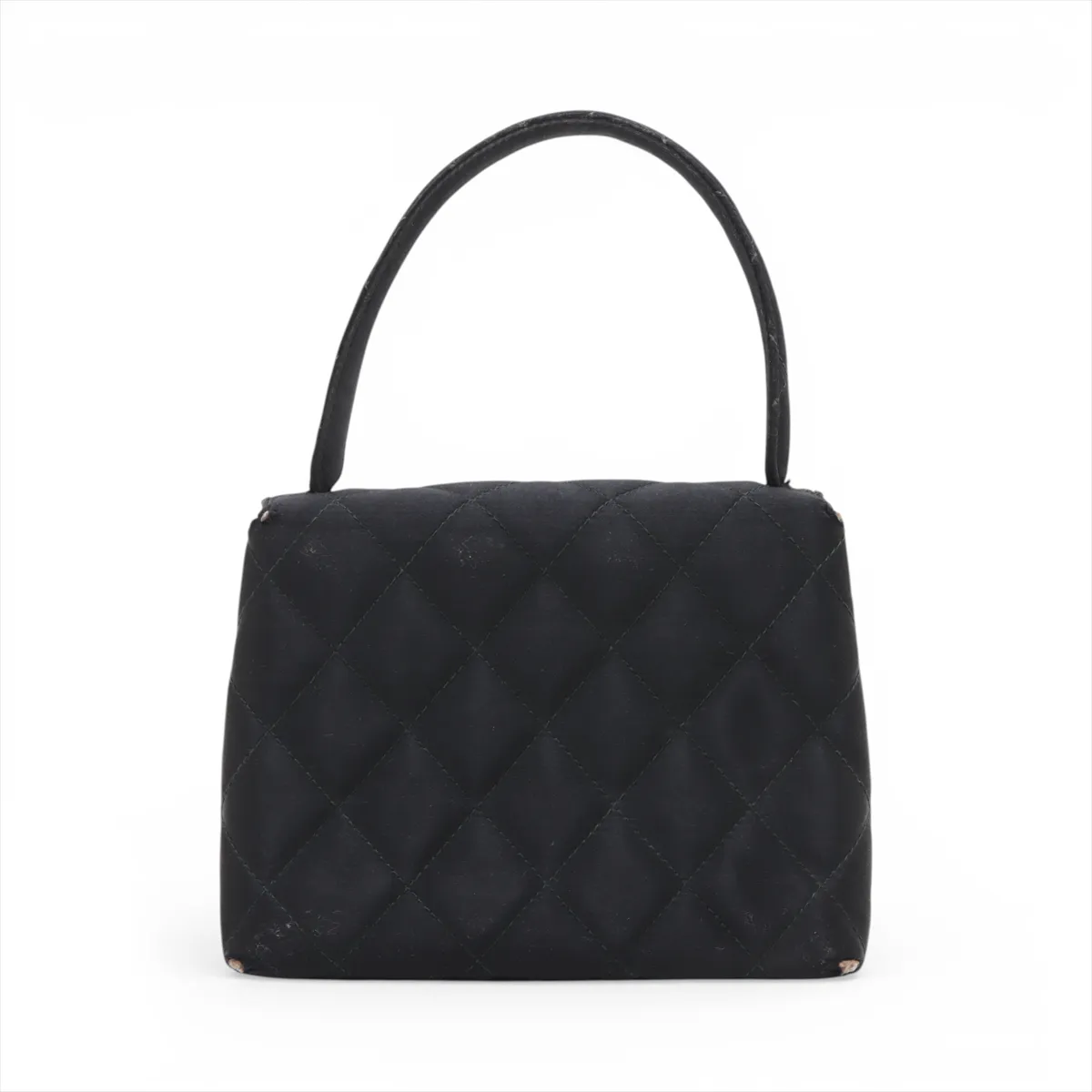 Matelassé Satin Handbag, Black with Gold Hardware, Item No. 4228461 (Serial No. 4) — view 2