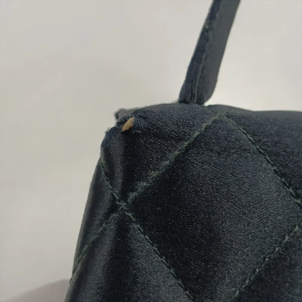 Matelassé Satin Handbag, Black with Gold Hardware, Item No. 4228461 (Serial No. 4) — view 11