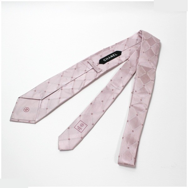 silk tie, pink — view 2