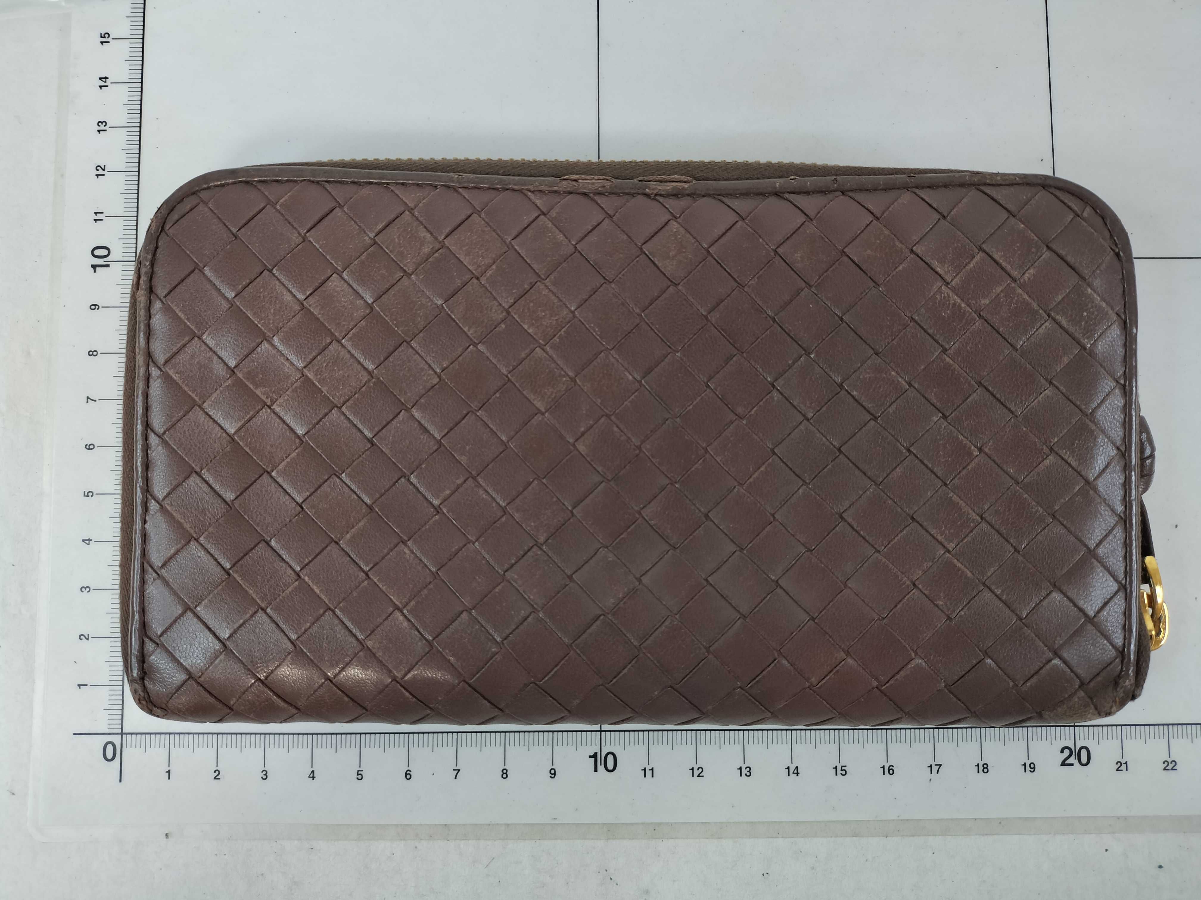 Intrecciato Long Wallet, Round Zip Wallet — view 2