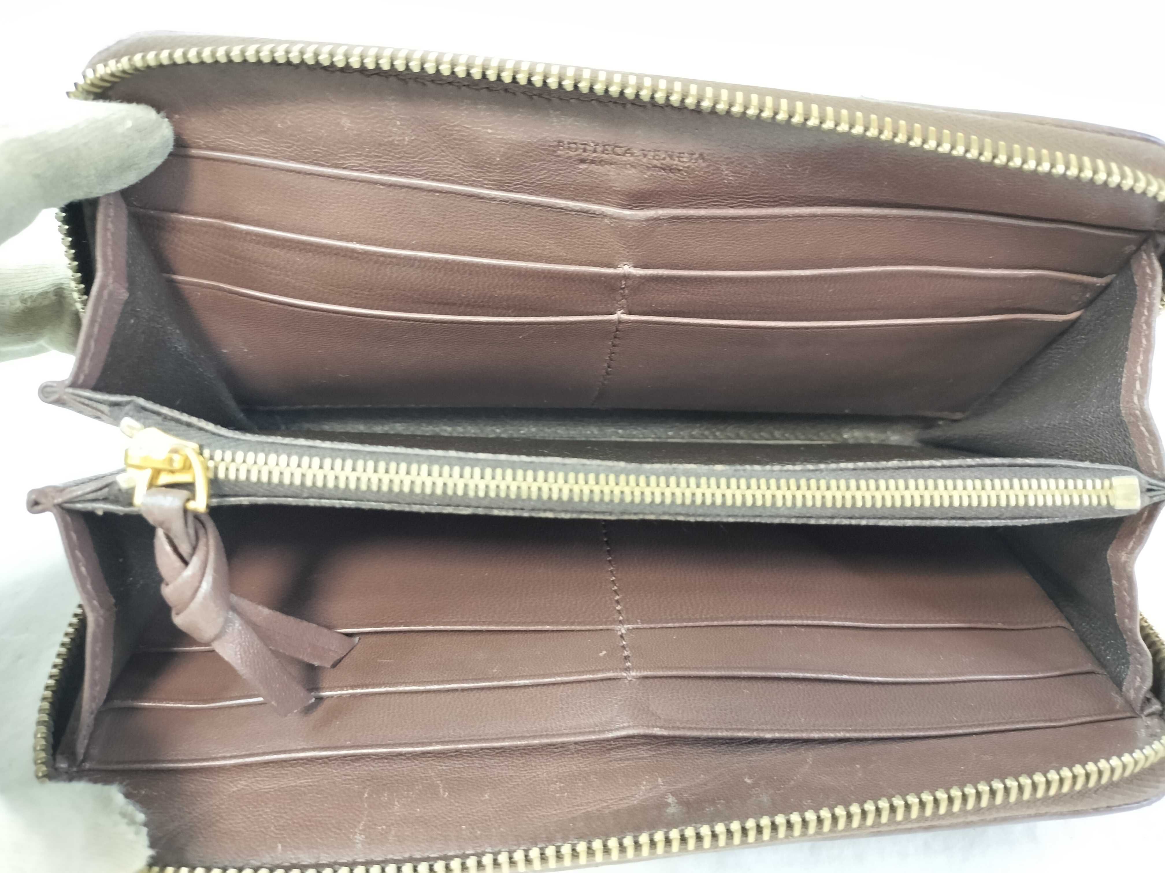Intrecciato Long Wallet, Round Zip Wallet — view 11