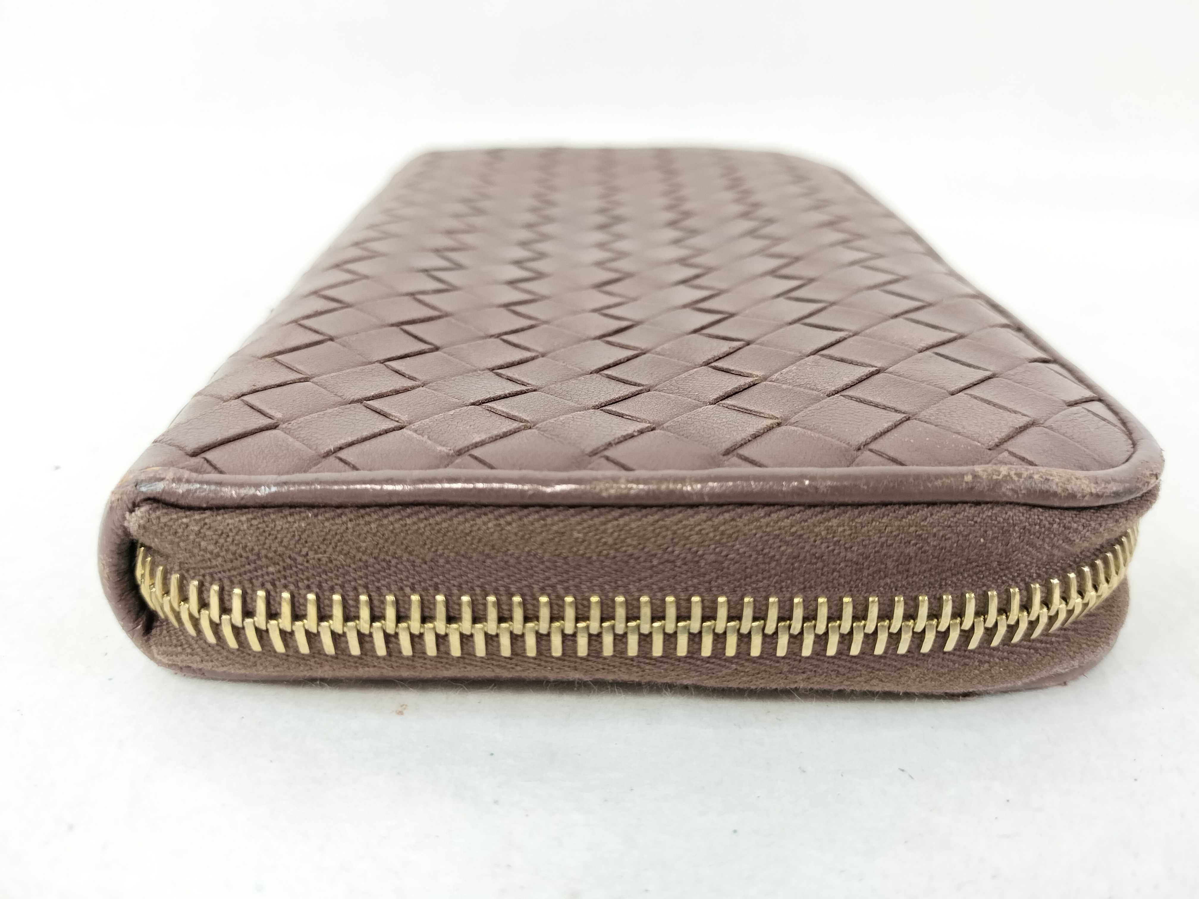 Intrecciato Long Wallet, Round Zip Wallet — view 5