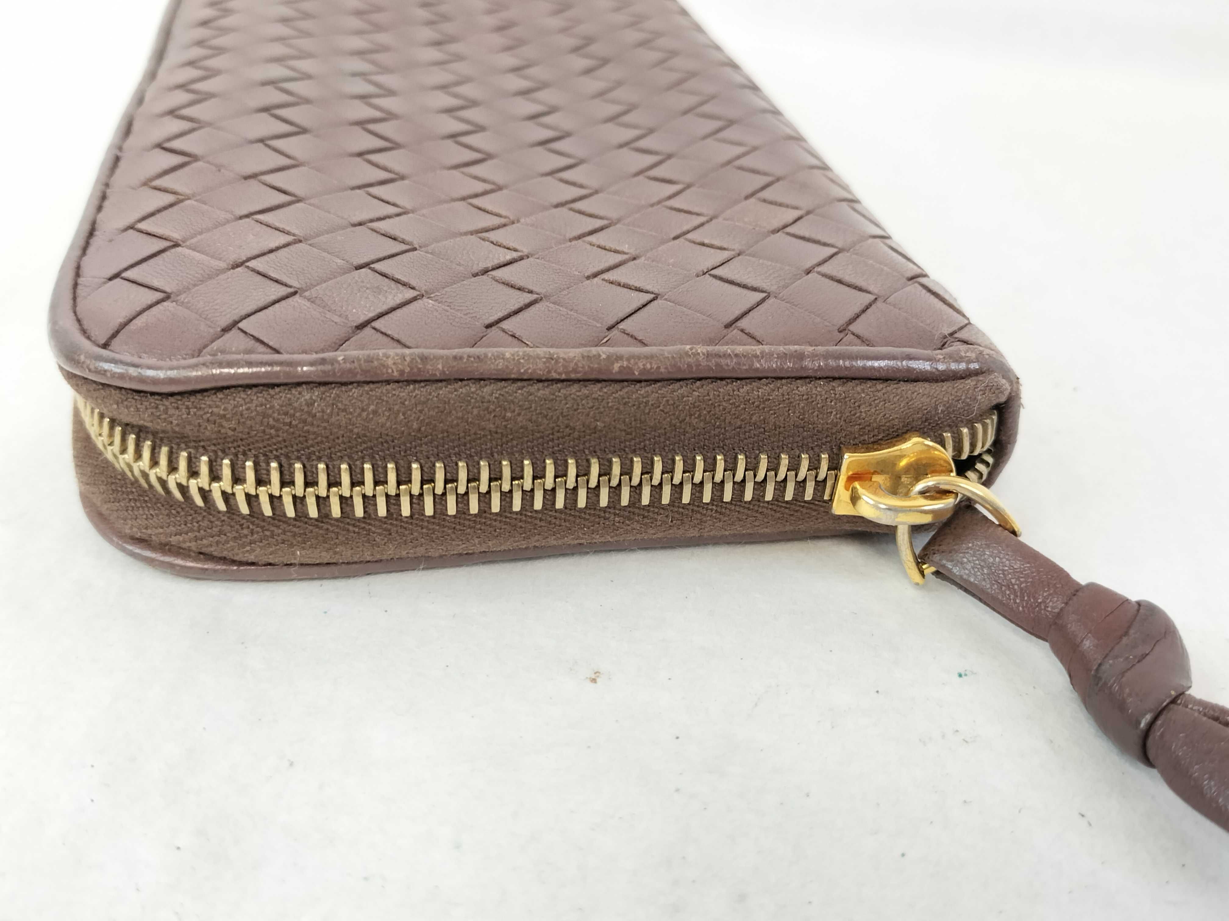 Intrecciato Long Wallet, Round Zip Wallet — view 7