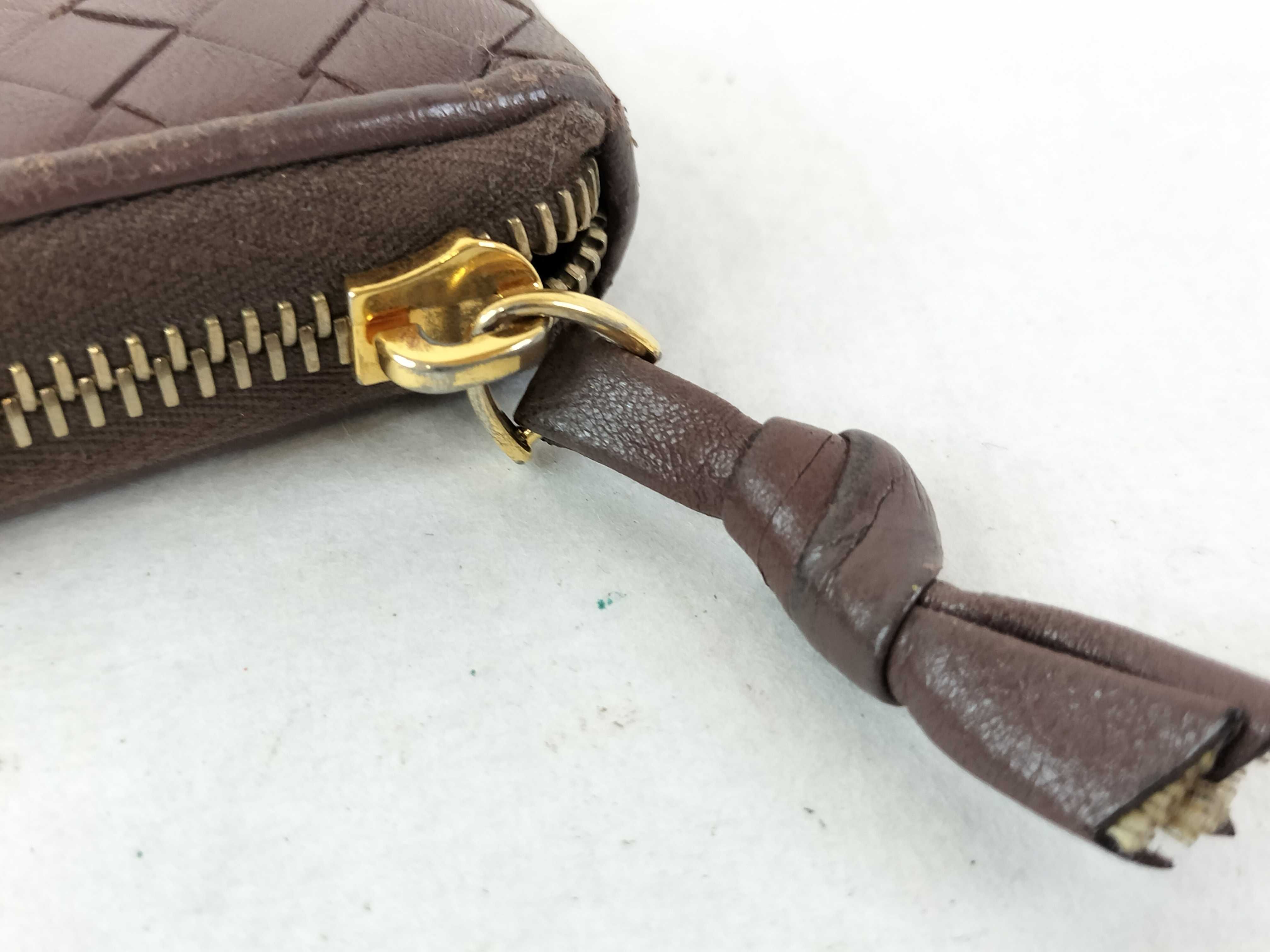 Intrecciato Long Wallet, Round Zip Wallet — view 8