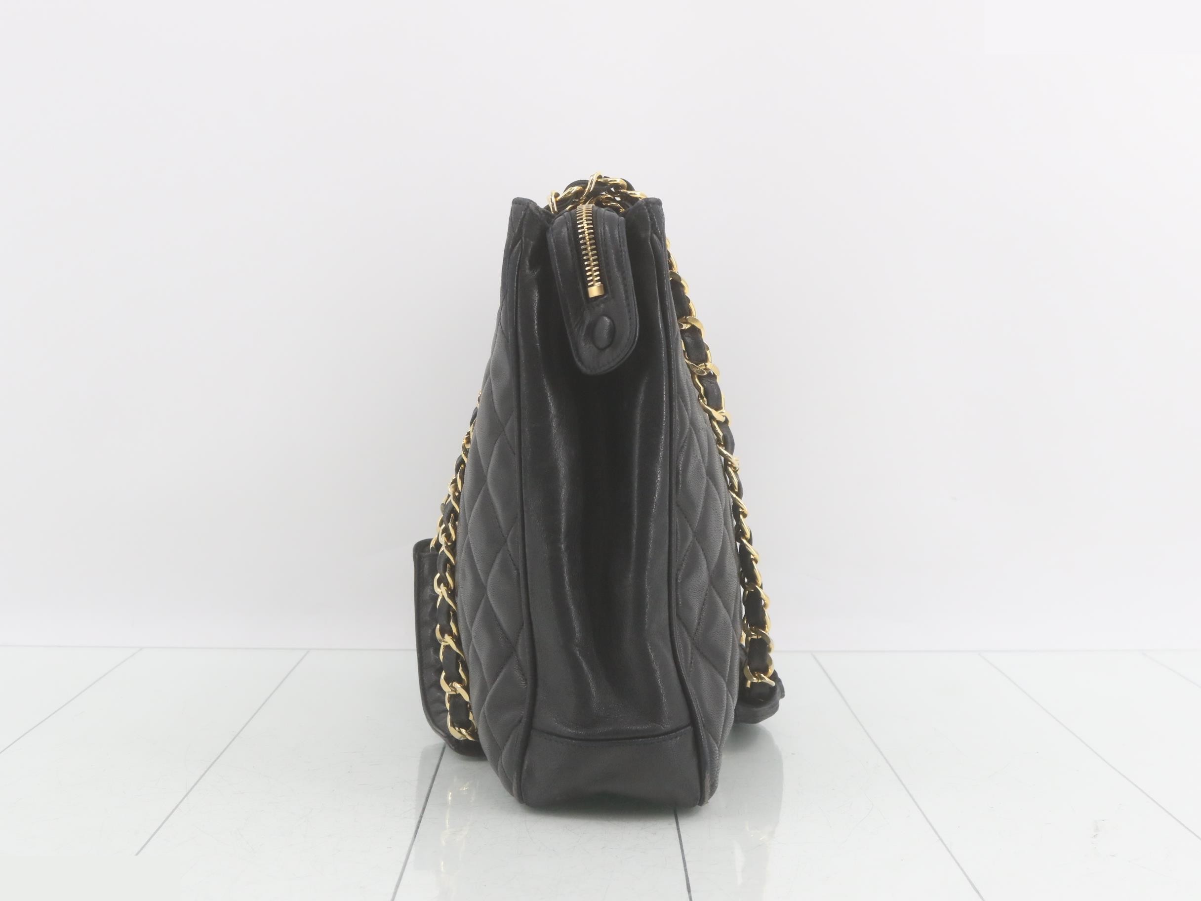 Matelassé Chain Tote Bag — view 3