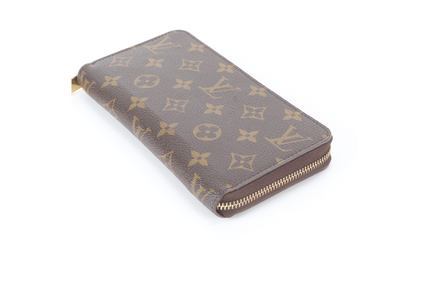 Monogram Zippy Wallet, Fuchsia, M41895, Long Wallet — view 3