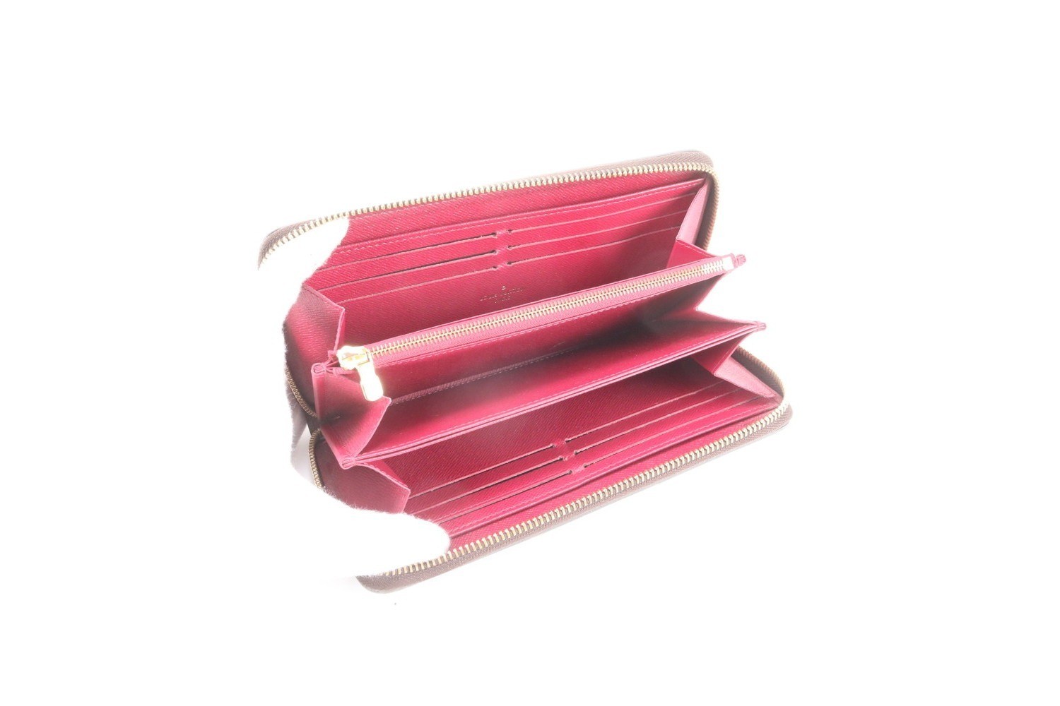 Monogram Zippy Wallet, Fuchsia, M41895, Long Wallet — view 6