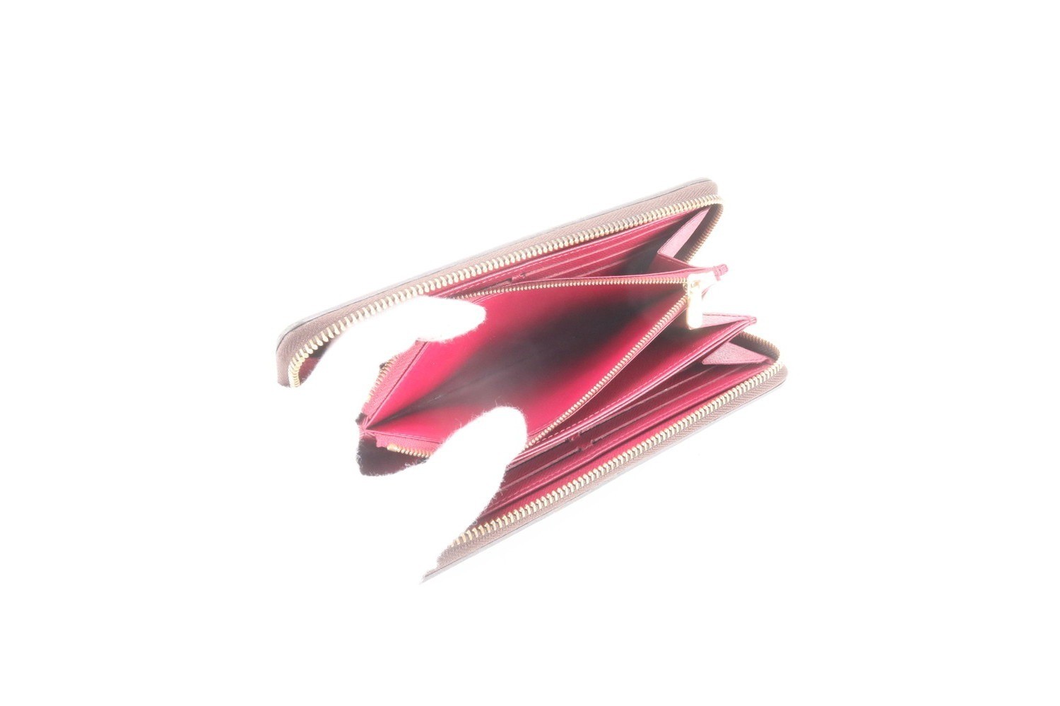Monogram Zippy Wallet, Fuchsia, M41895, Long Wallet — view 7