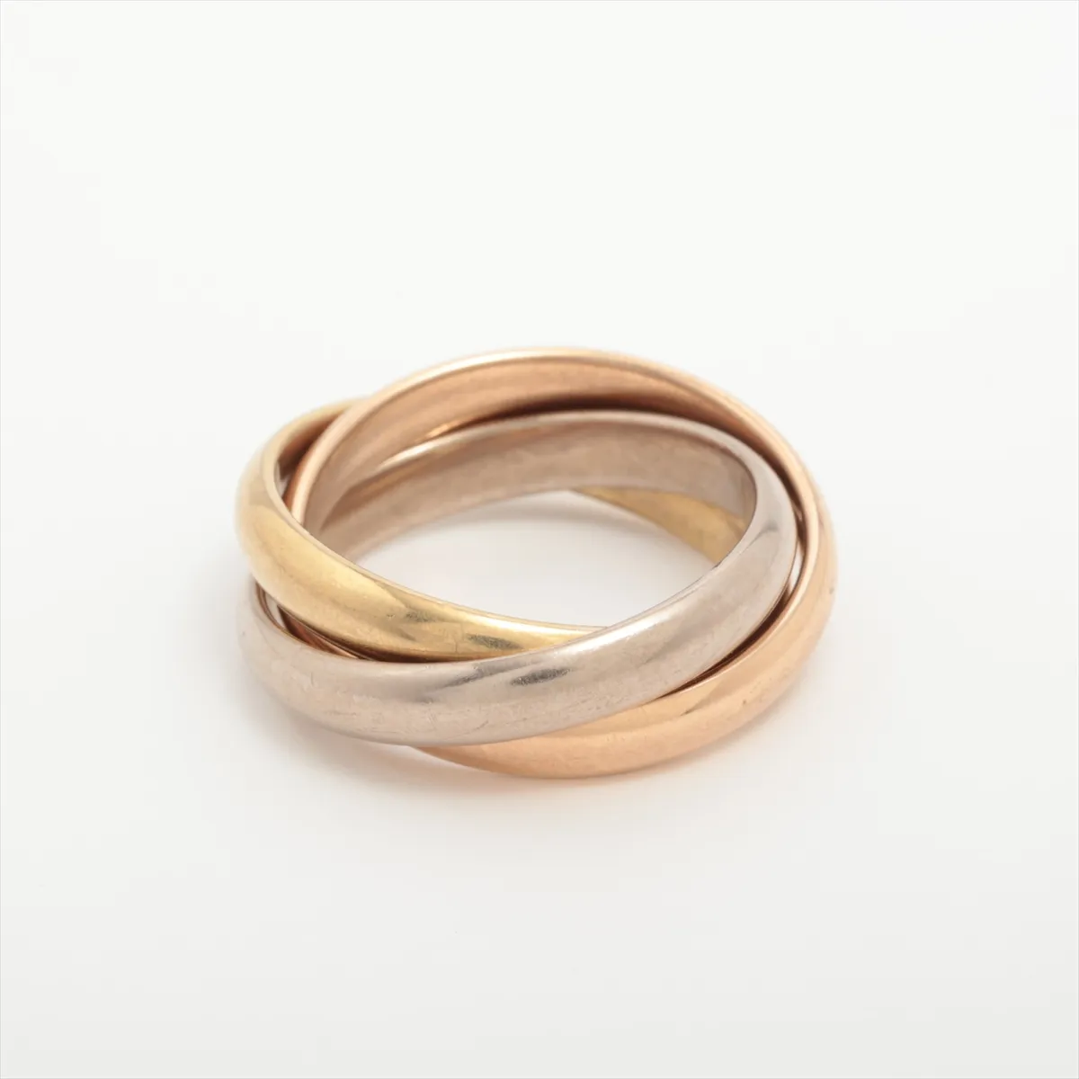 Trinity Ring 750 (Yellow Gold x Pink Gold x White Gold) 9.8g Size 49 220DMT — view 2