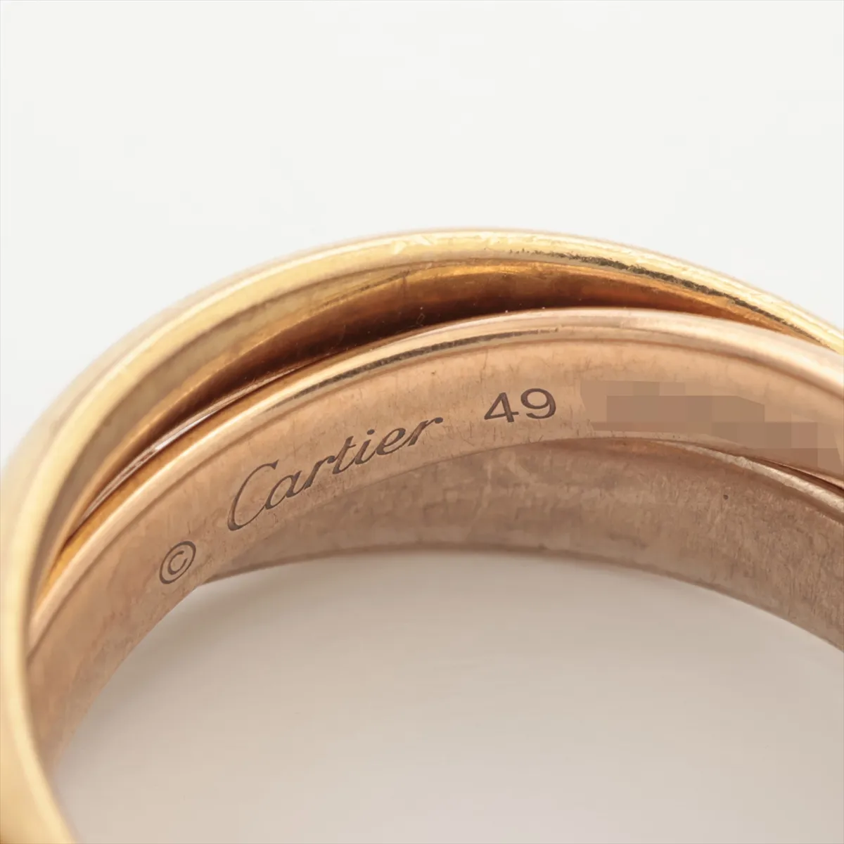 Trinity Ring 750 (Yellow Gold x Pink Gold x White Gold) 9.8g Size 49 220DMT — view 3