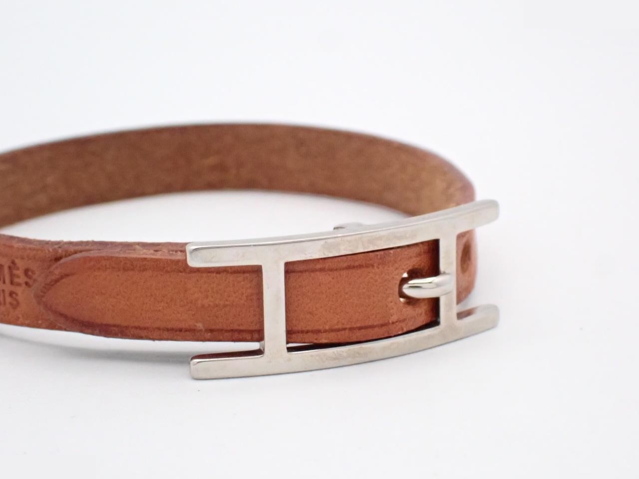 Api bracelet leather brown SV metal fittings arm circumference approx. 18.5cm — view 3