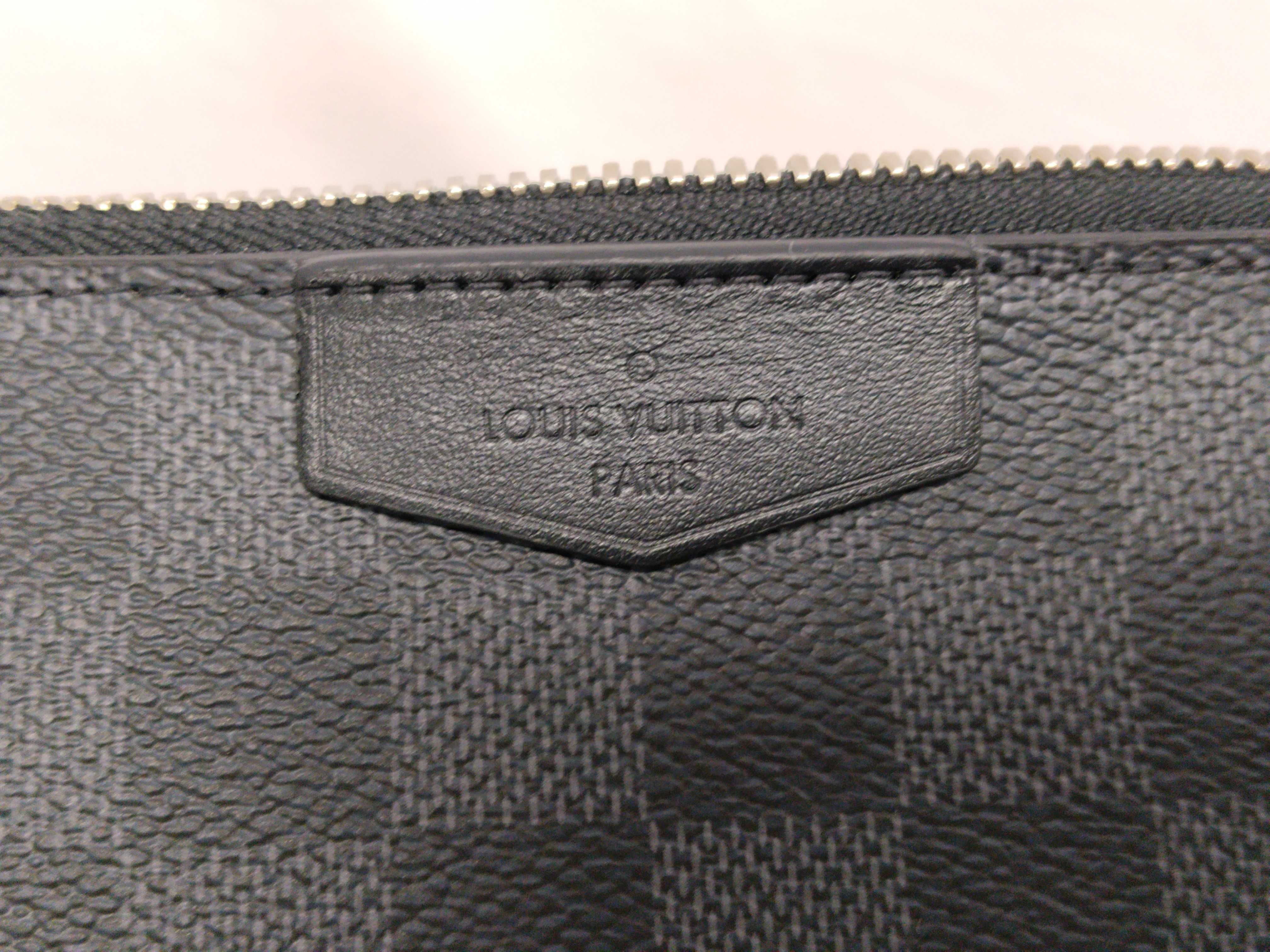 Damier Graphite Louis Vuitton Damier Graphite LV Damier Alpha Wearable Wallet RFID Shoulder Bag Unused N60418 Wallet — view 12