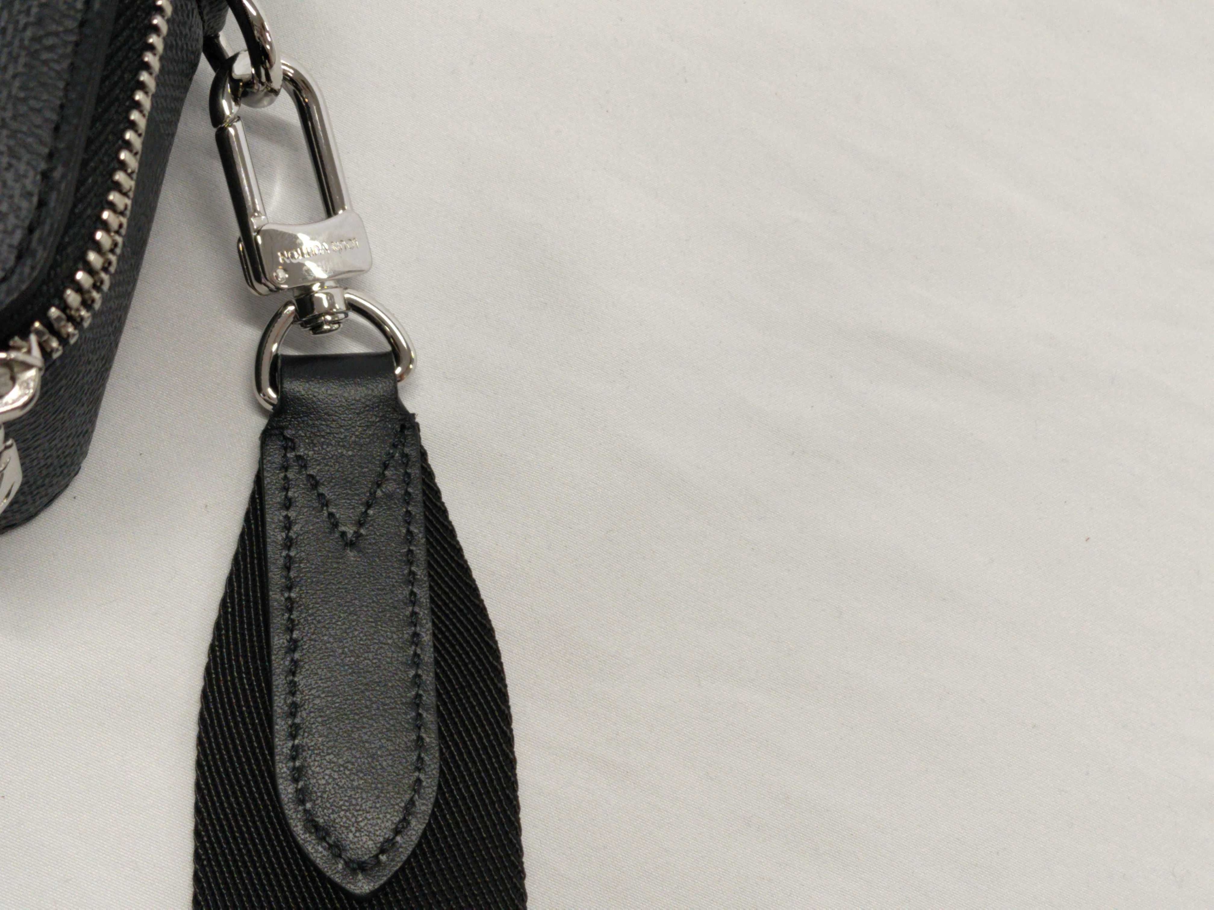 Damier Graphite Louis Vuitton Damier Graphite LV Damier Alpha Wearable Wallet RFID Shoulder Bag Unused N60418 Wallet — view 13