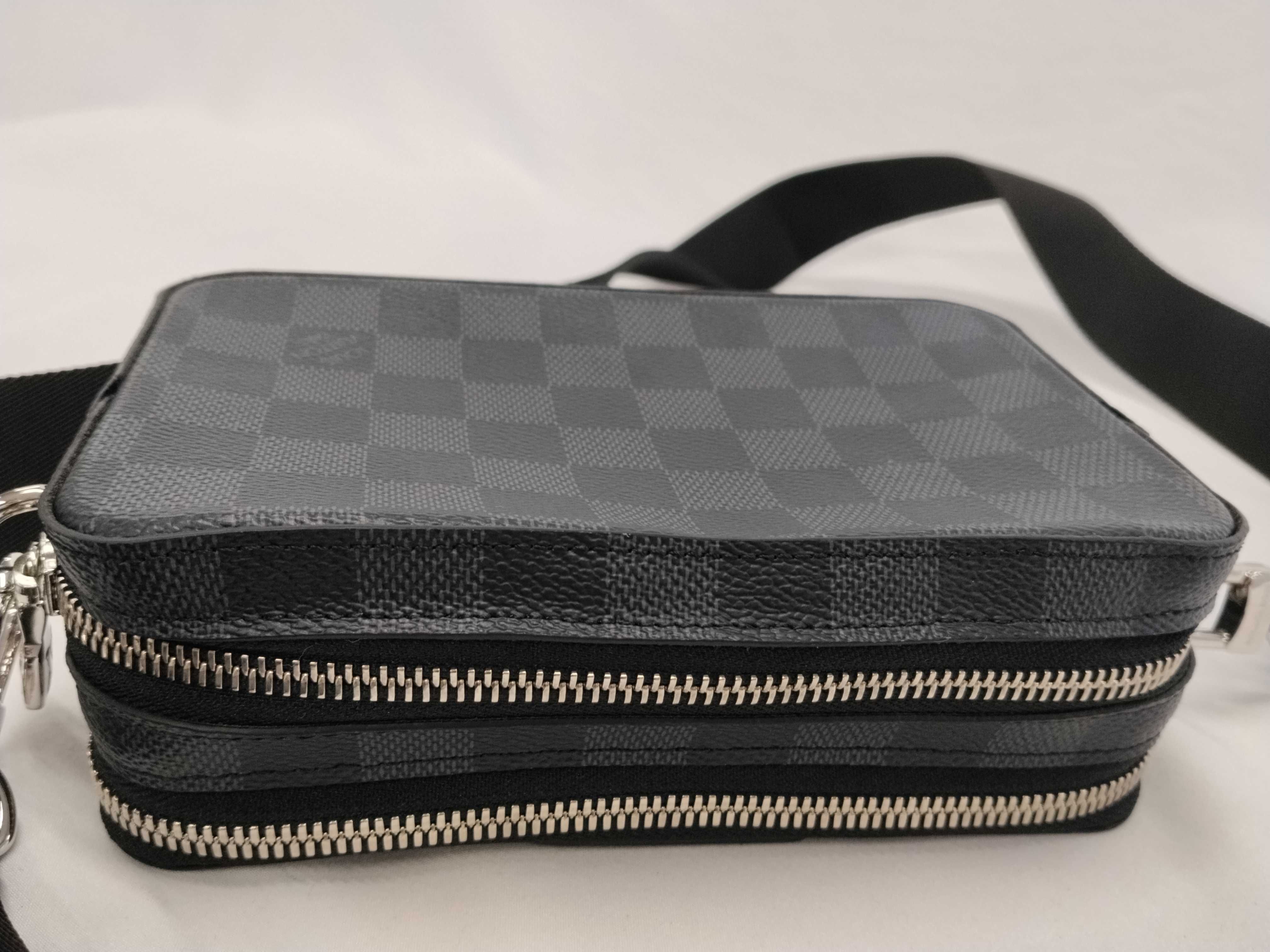 Damier Graphite Louis Vuitton Damier Graphite LV Damier Alpha Wearable Wallet RFID Shoulder Bag Unused N60418 Wallet — view 14