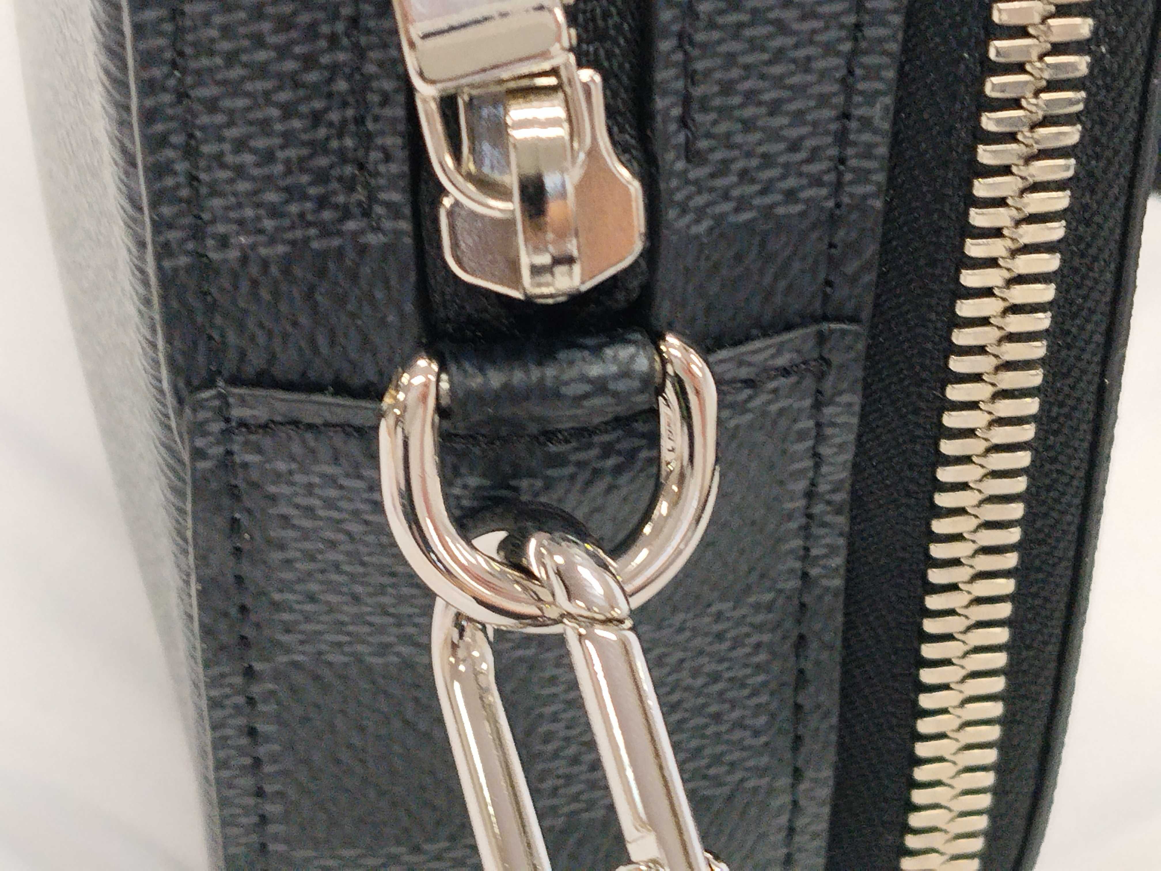 Damier Graphite Louis Vuitton Damier Graphite LV Damier Alpha Wearable Wallet RFID Shoulder Bag Unused N60418 Wallet — view 5