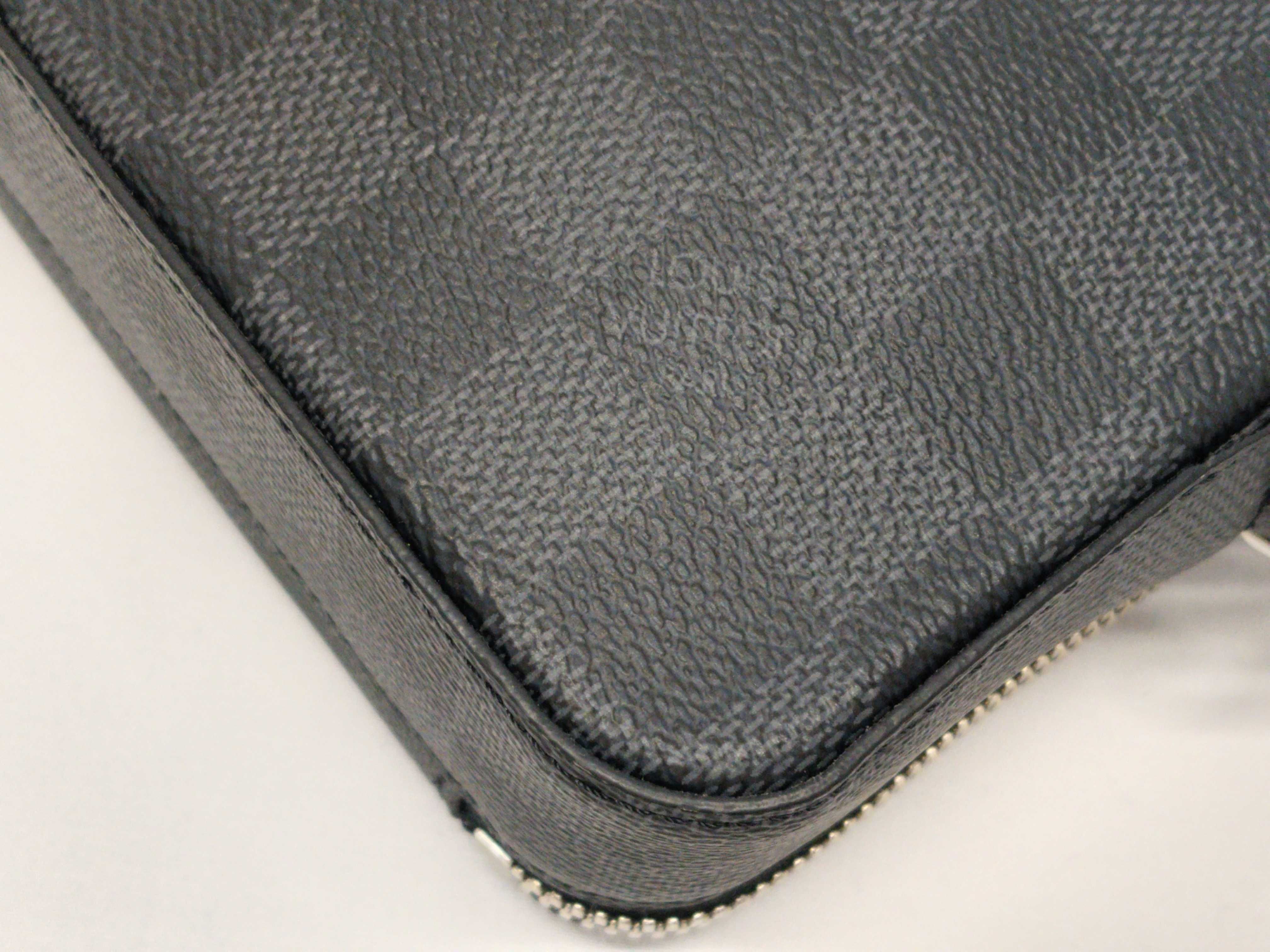 Damier Graphite Louis Vuitton Damier Graphite LV Damier Alpha Wearable Wallet RFID Shoulder Bag Unused N60418 Wallet — view 7