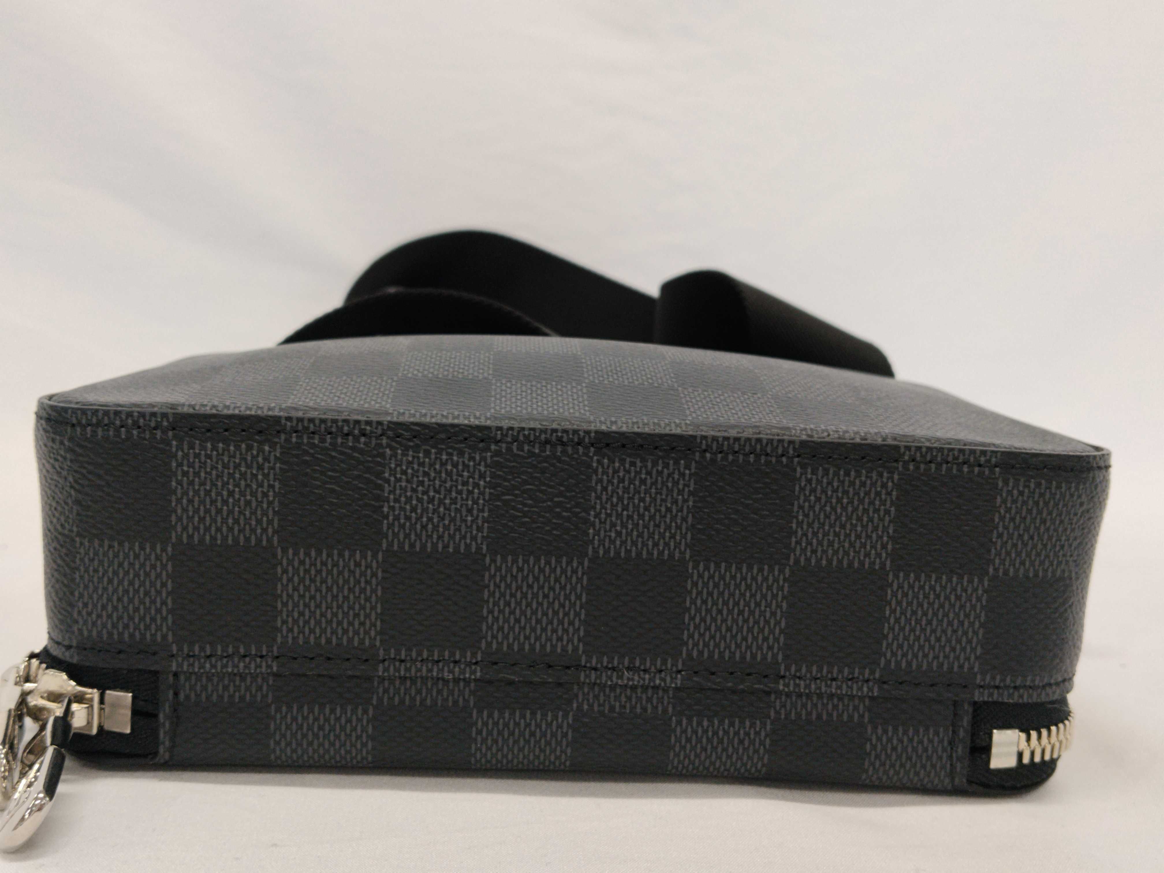 Damier Graphite Louis Vuitton Damier Graphite LV Damier Alpha Wearable Wallet RFID Shoulder Bag Unused N60418 Wallet — view 8