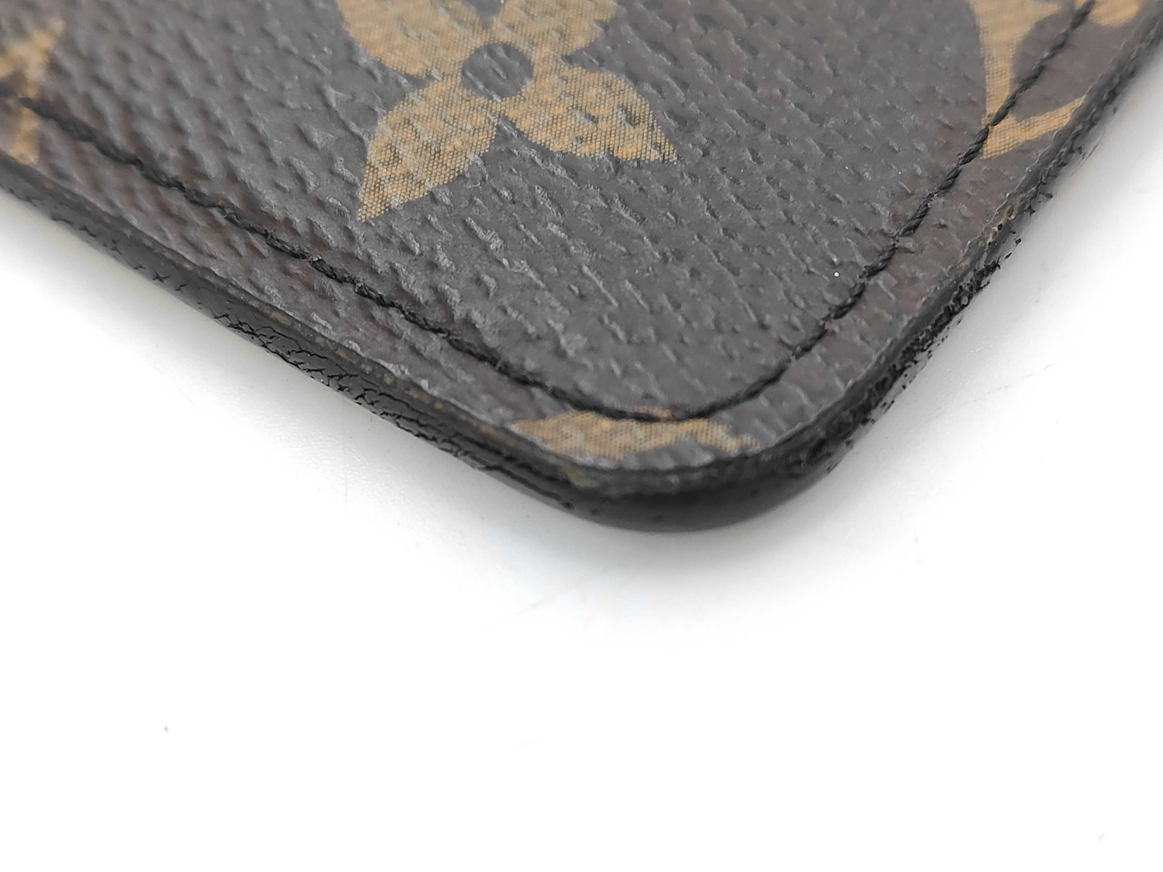 Monogram Reverse Giant Card Case Porte Cartes LV Side Up Canvas M81462 RFID Card Case — view 3