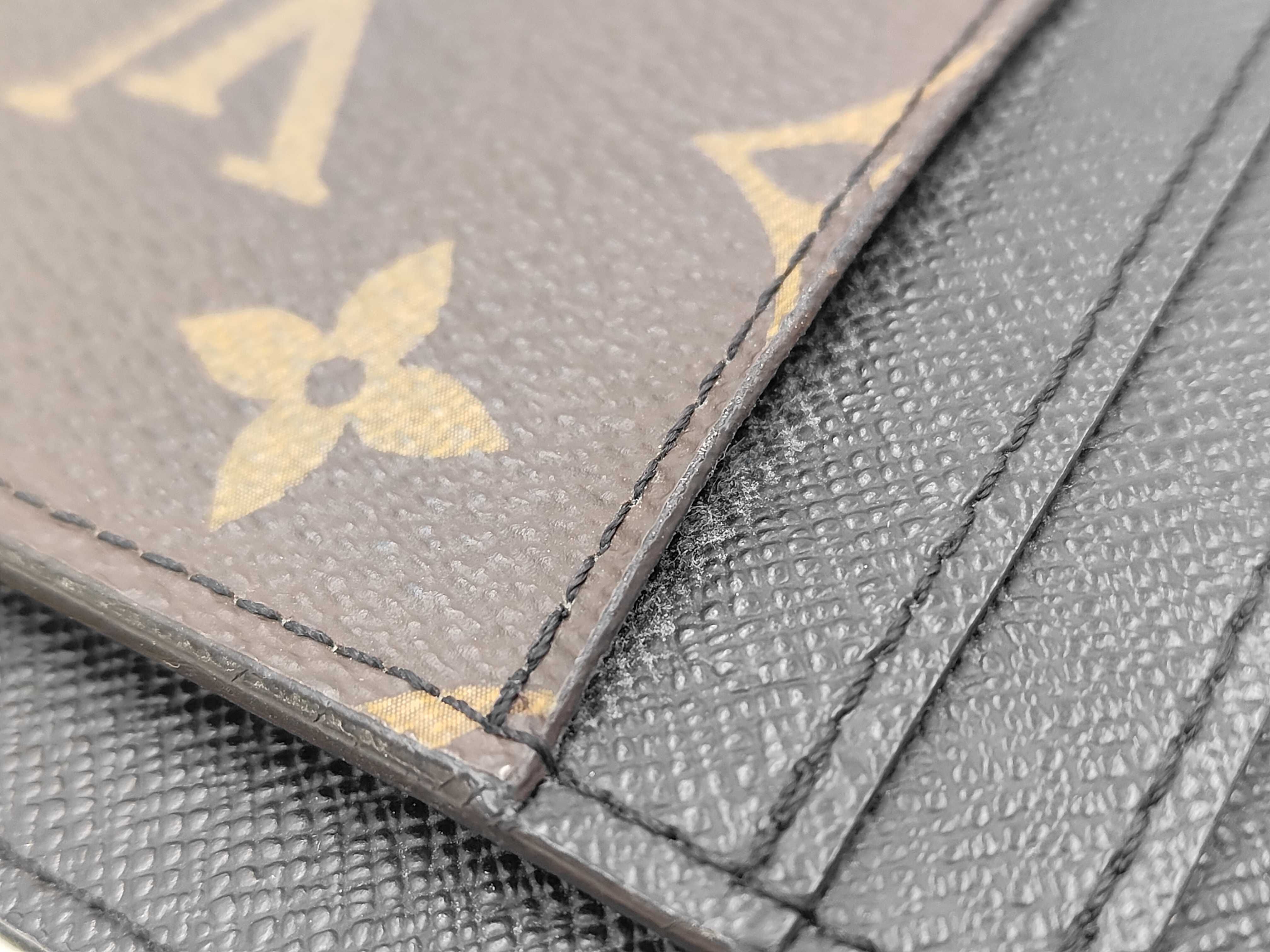 Monogram Reverse Giant Card Case Porte Cartes LV Side Up Canvas M81462 RFID Card Case — view 7