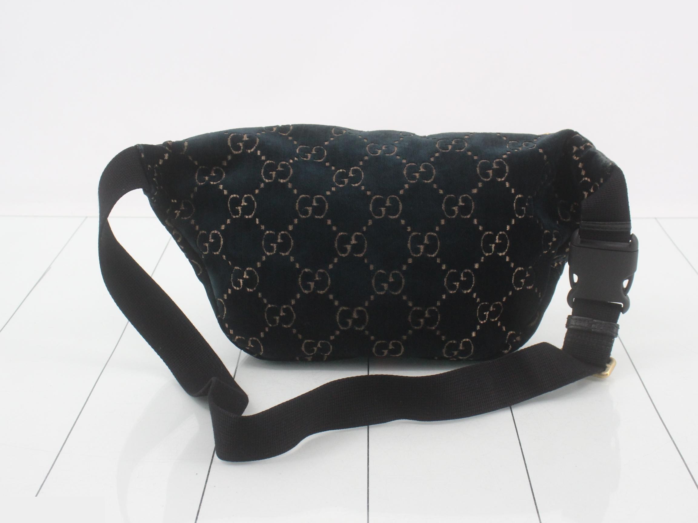 Ophidia GG Velvet Sherry Body Bag — view 2