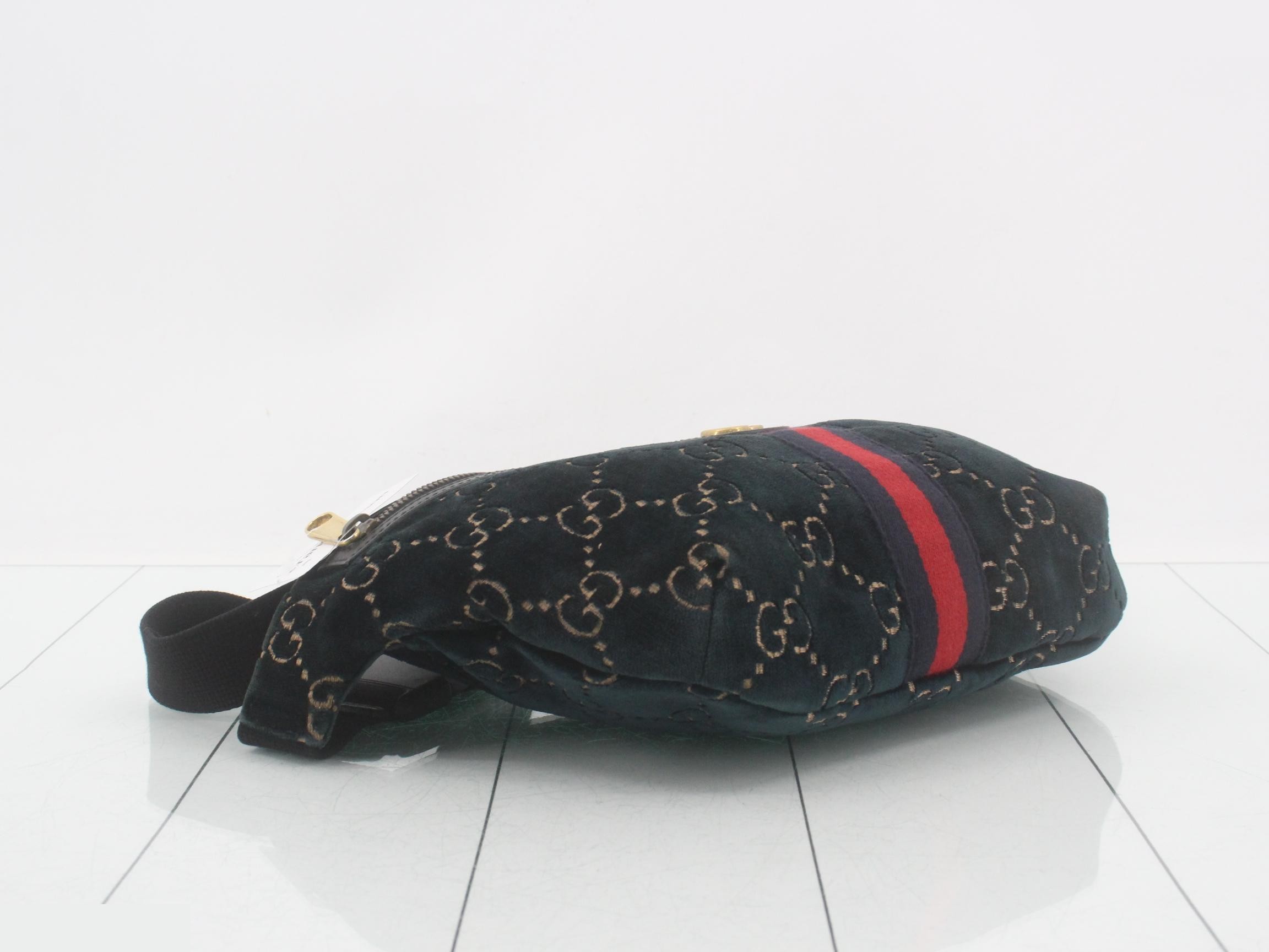 Ophidia GG Velvet Sherry Body Bag — view 5
