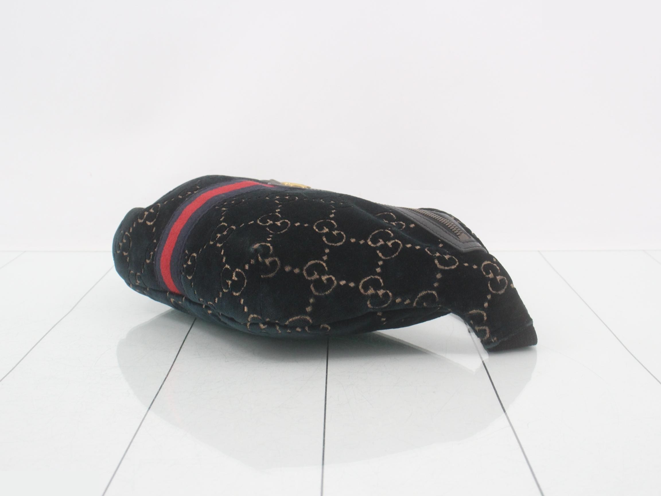 Ophidia GG Velvet Sherry Body Bag — view 6
