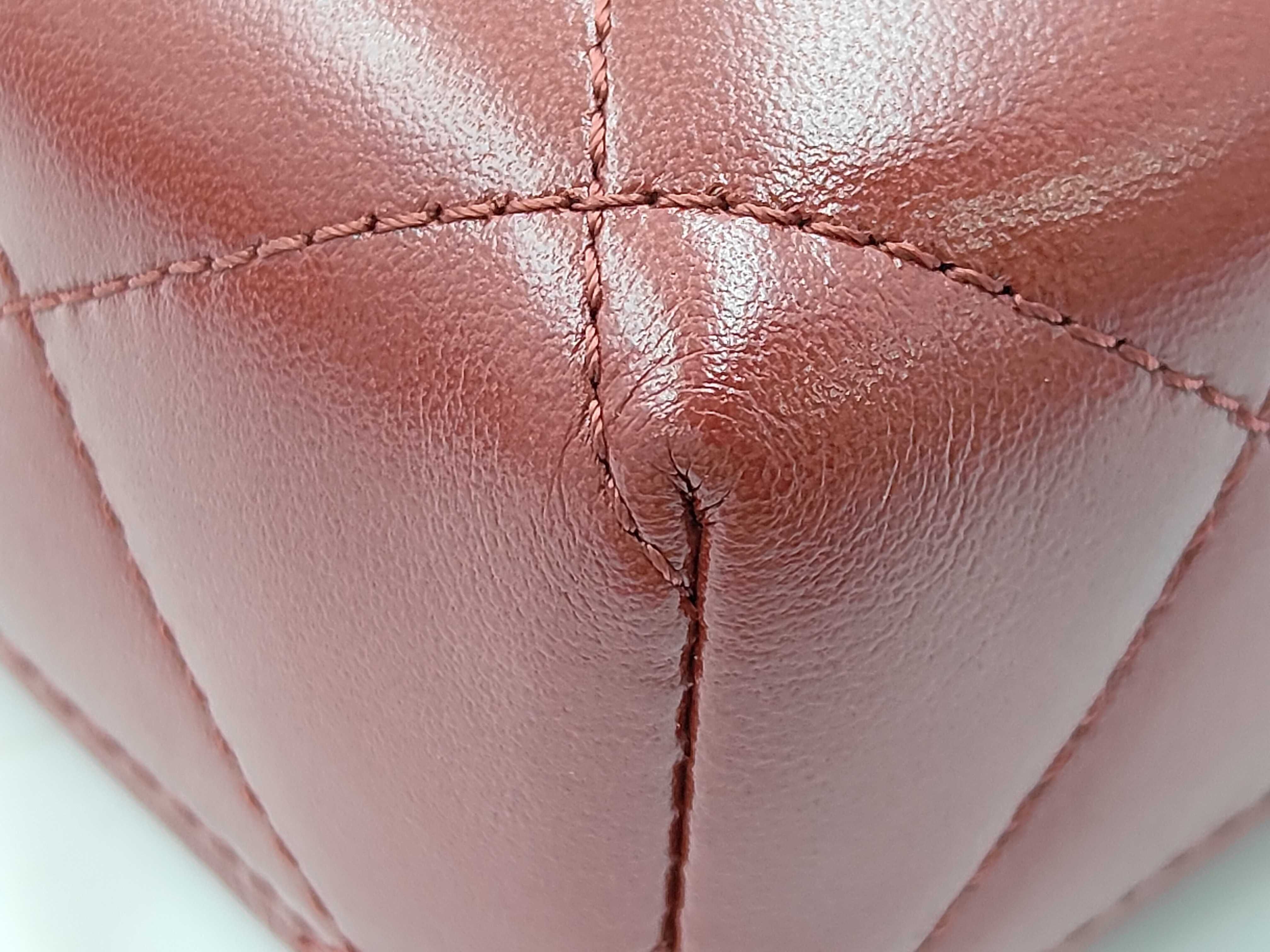Matelassé Box Chain Shoulder Bag with Metal Tips — view 6