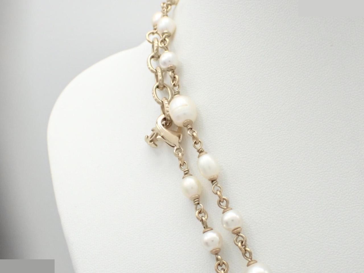 pearl necklace, Coco Mark, A16C, total length approximately 120cm — view 2