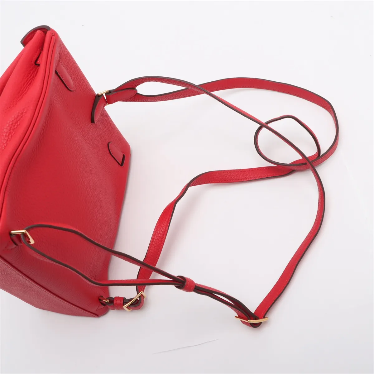 [Individually wrapped] Hermes Kelly Ad PM Taurillon Clemence Rouge Coup Gold hardware D:2019 — view 6