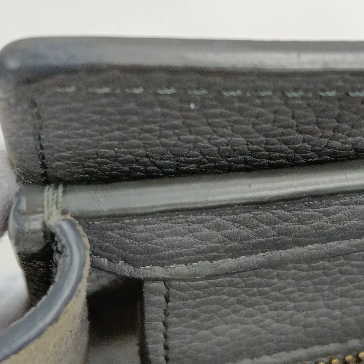 Luggage Nano Shopper Leather 2-Way Handbag, Gray — view 12