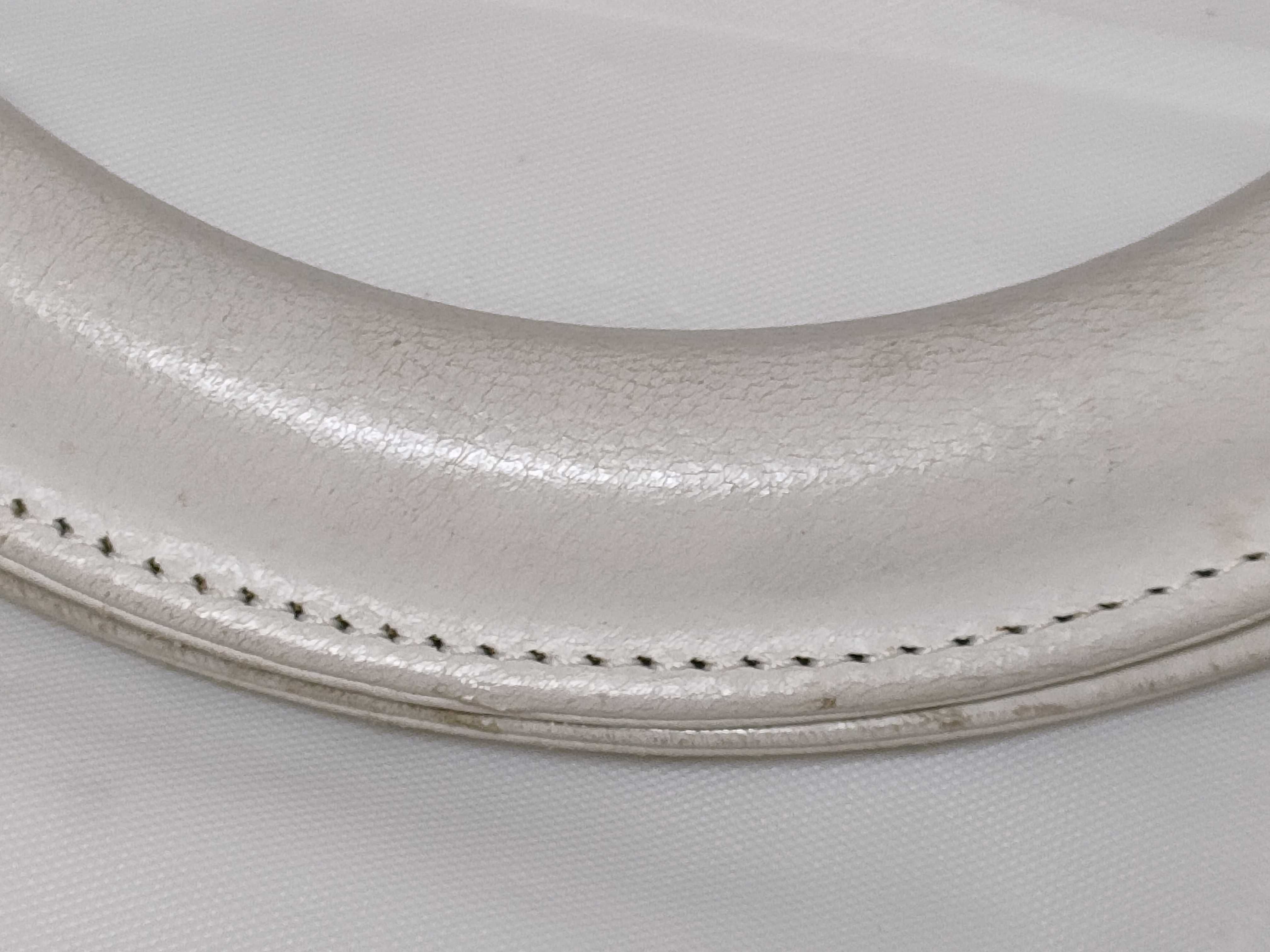 Lady Dior Leather White 2-Way Handbag — view 4