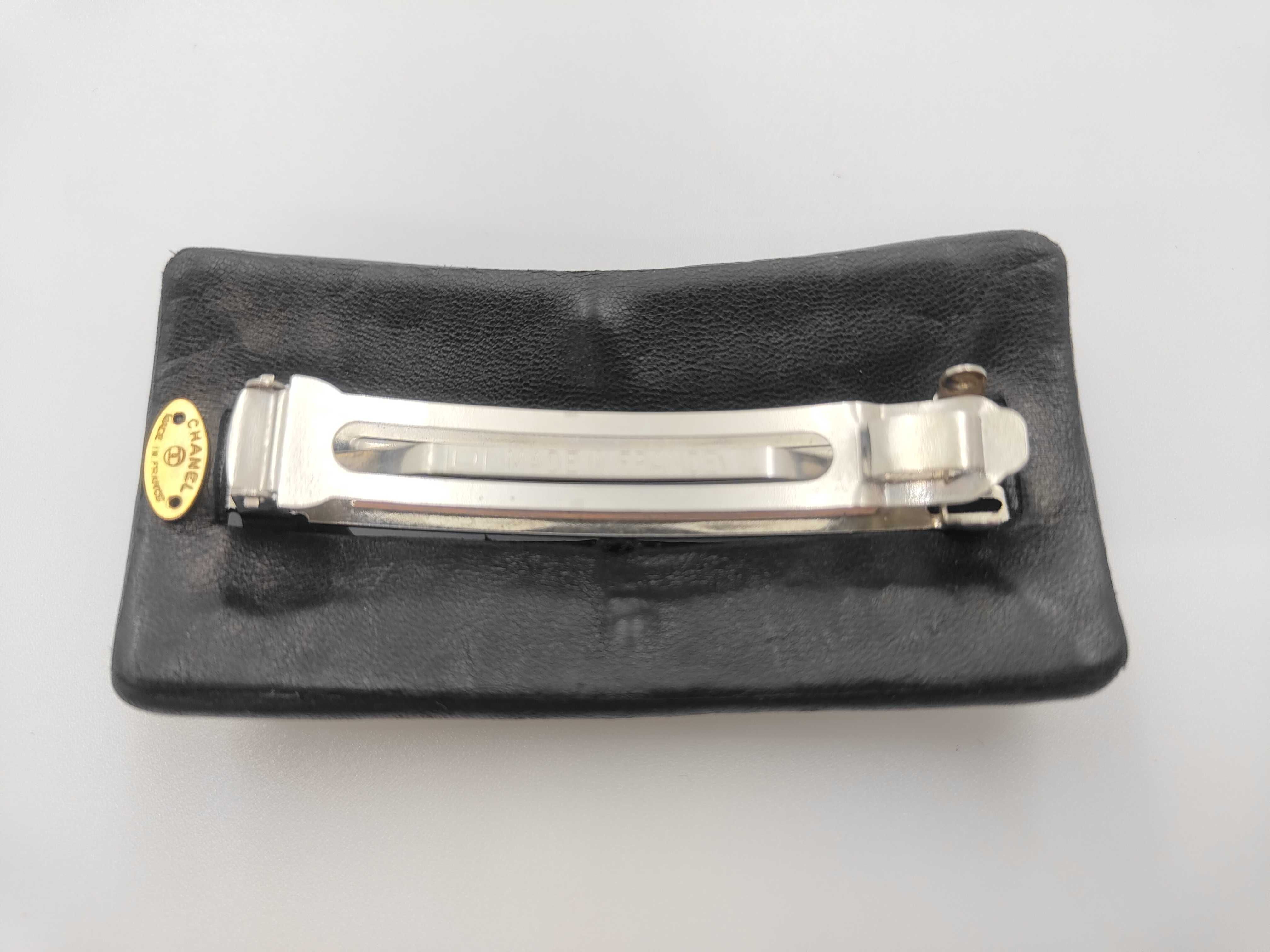 Barrette / Leather Hair Accessory — view 2