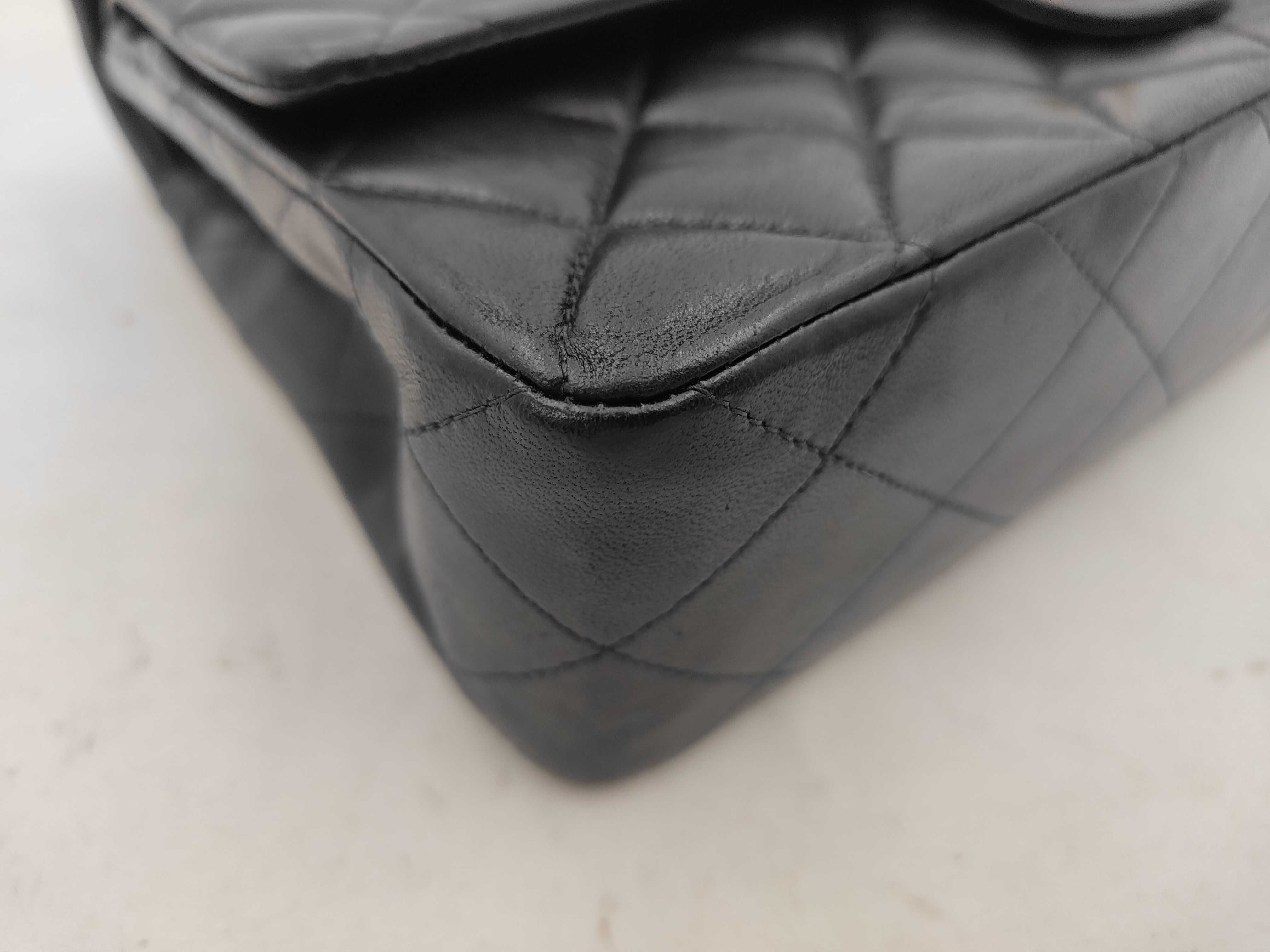 Matelassé Double Flap Shoulder Bag, Black, Series 6 — view 6