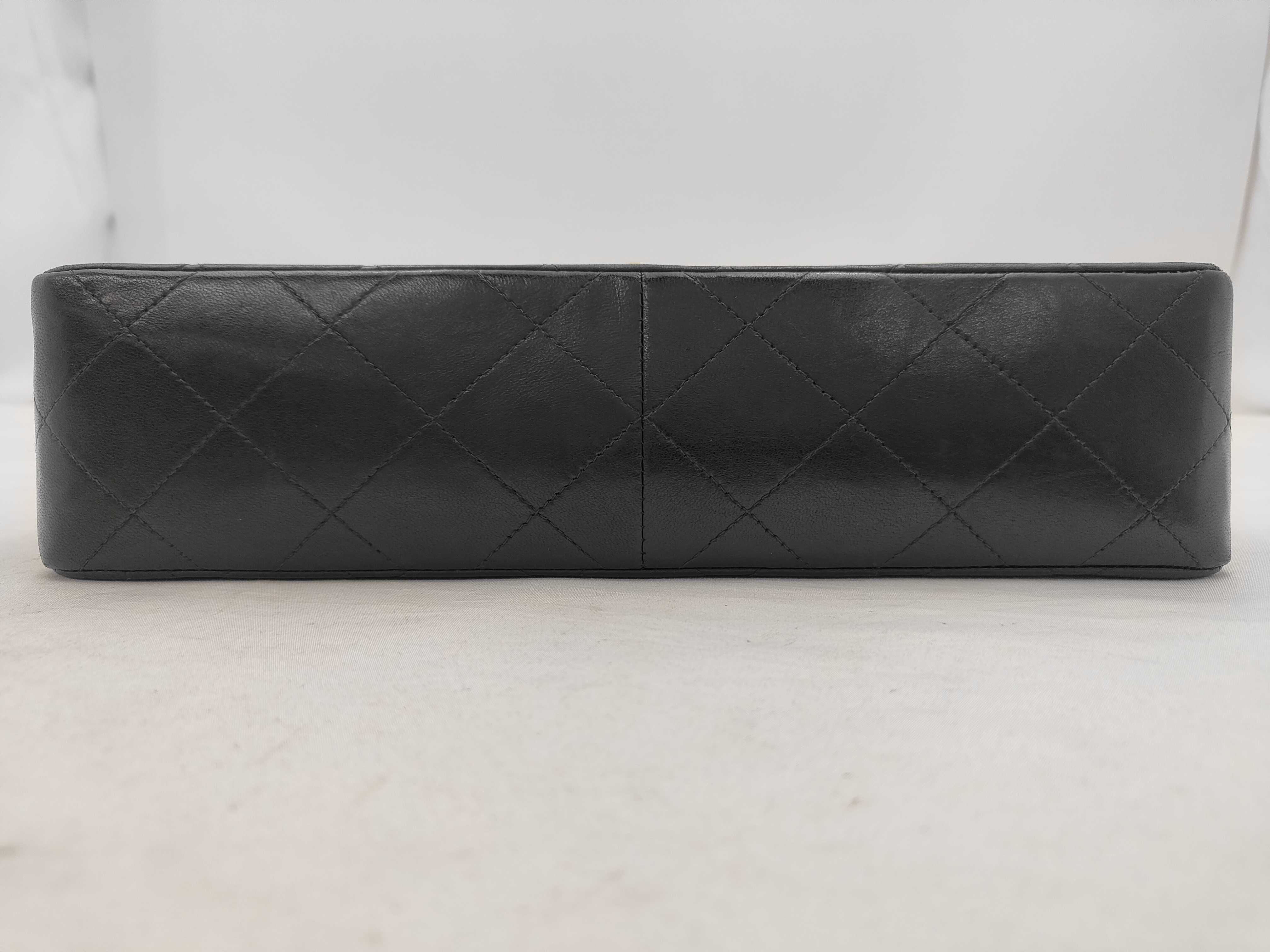 Matelassé Double Flap Shoulder Bag, Black, Series 6 — view 7