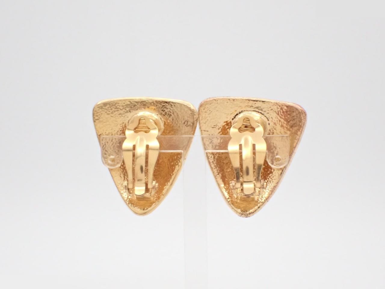 Coco Mark Earrings, Gold — view 2