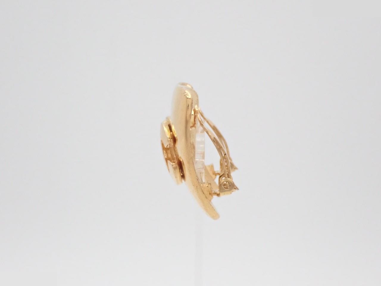Coco Mark Earrings, Gold — view 3