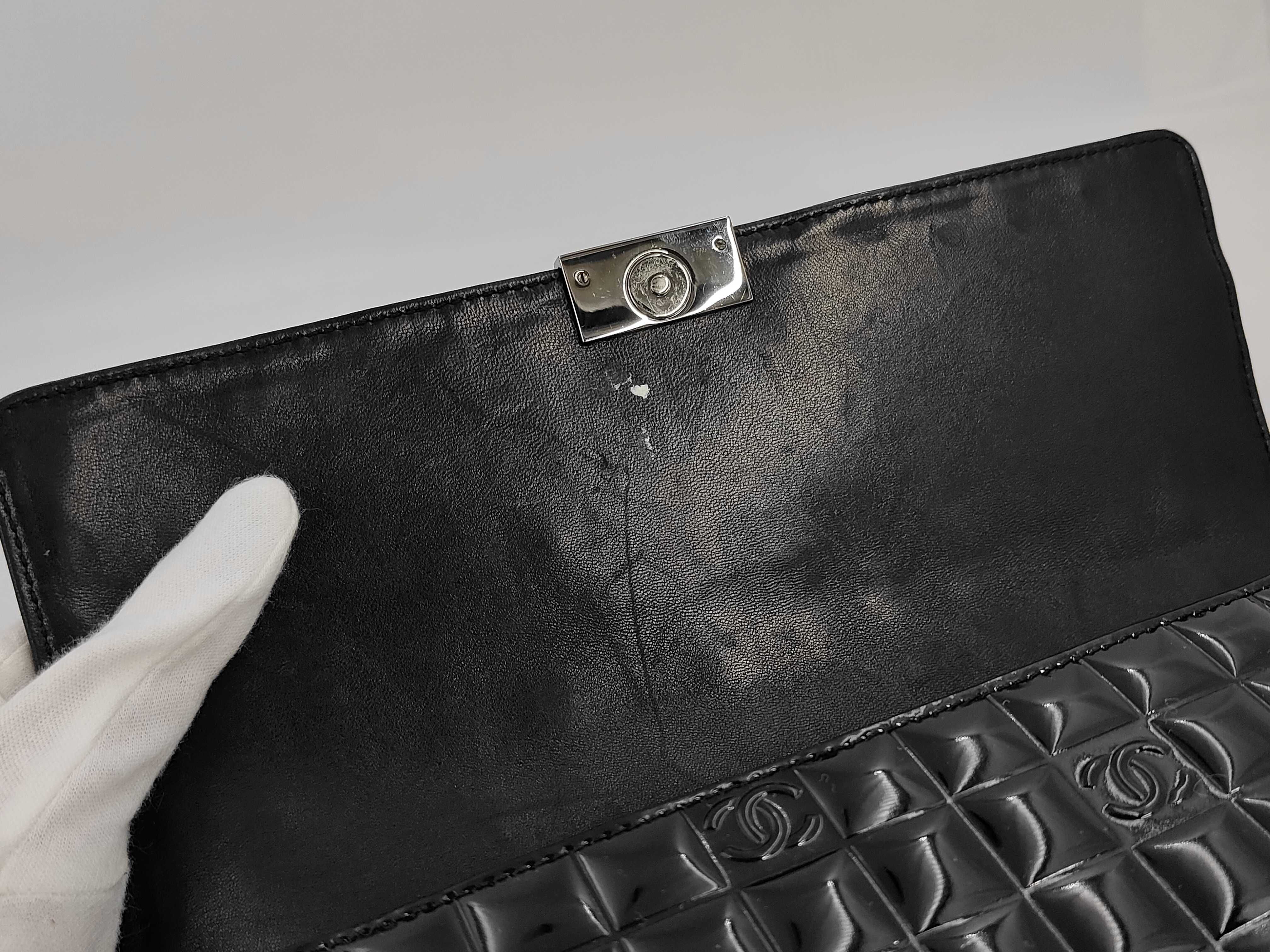 Enamel Patent Chocolate Bar Handbag — view 11