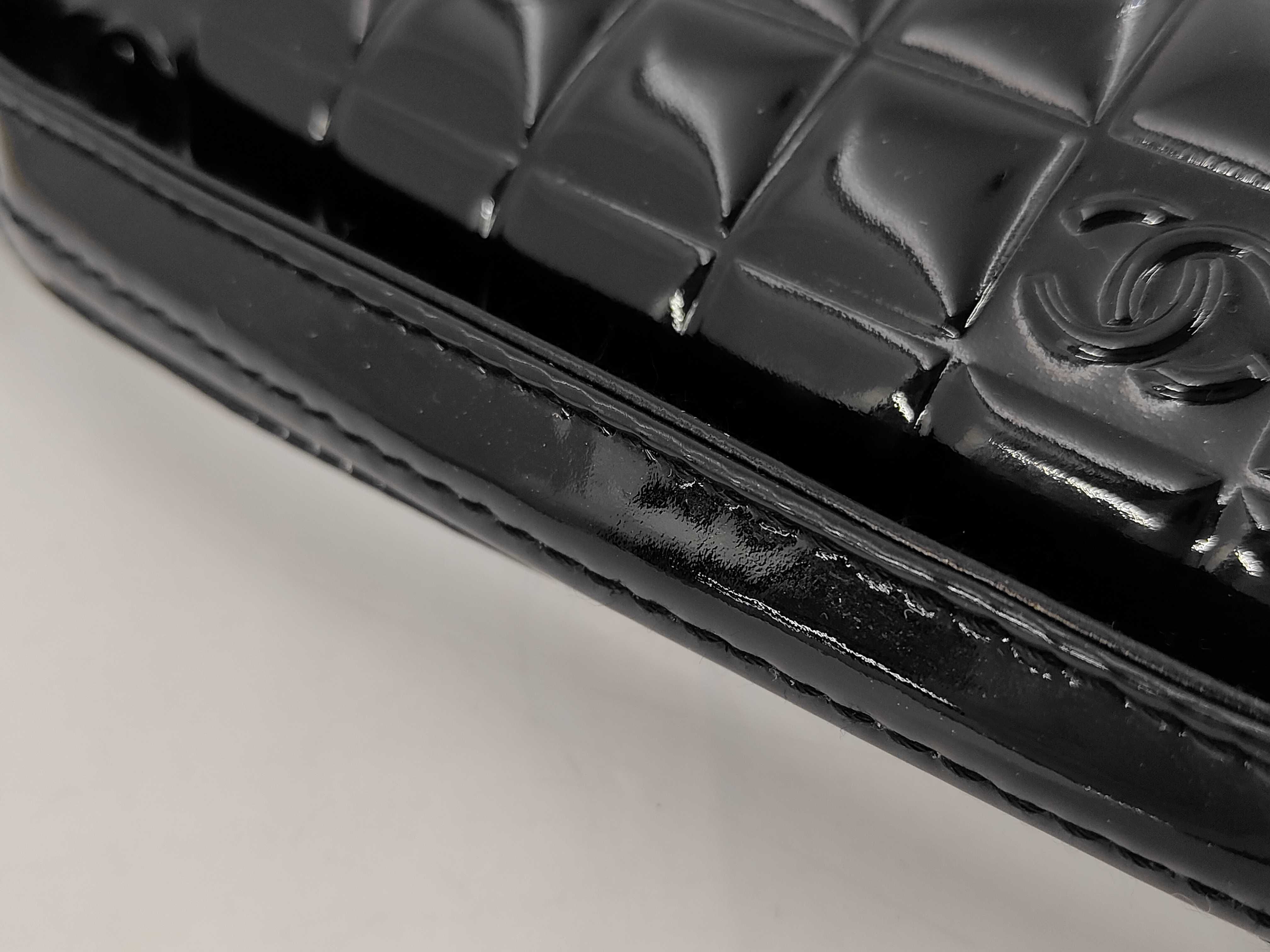 Enamel Patent Chocolate Bar Handbag — view 6