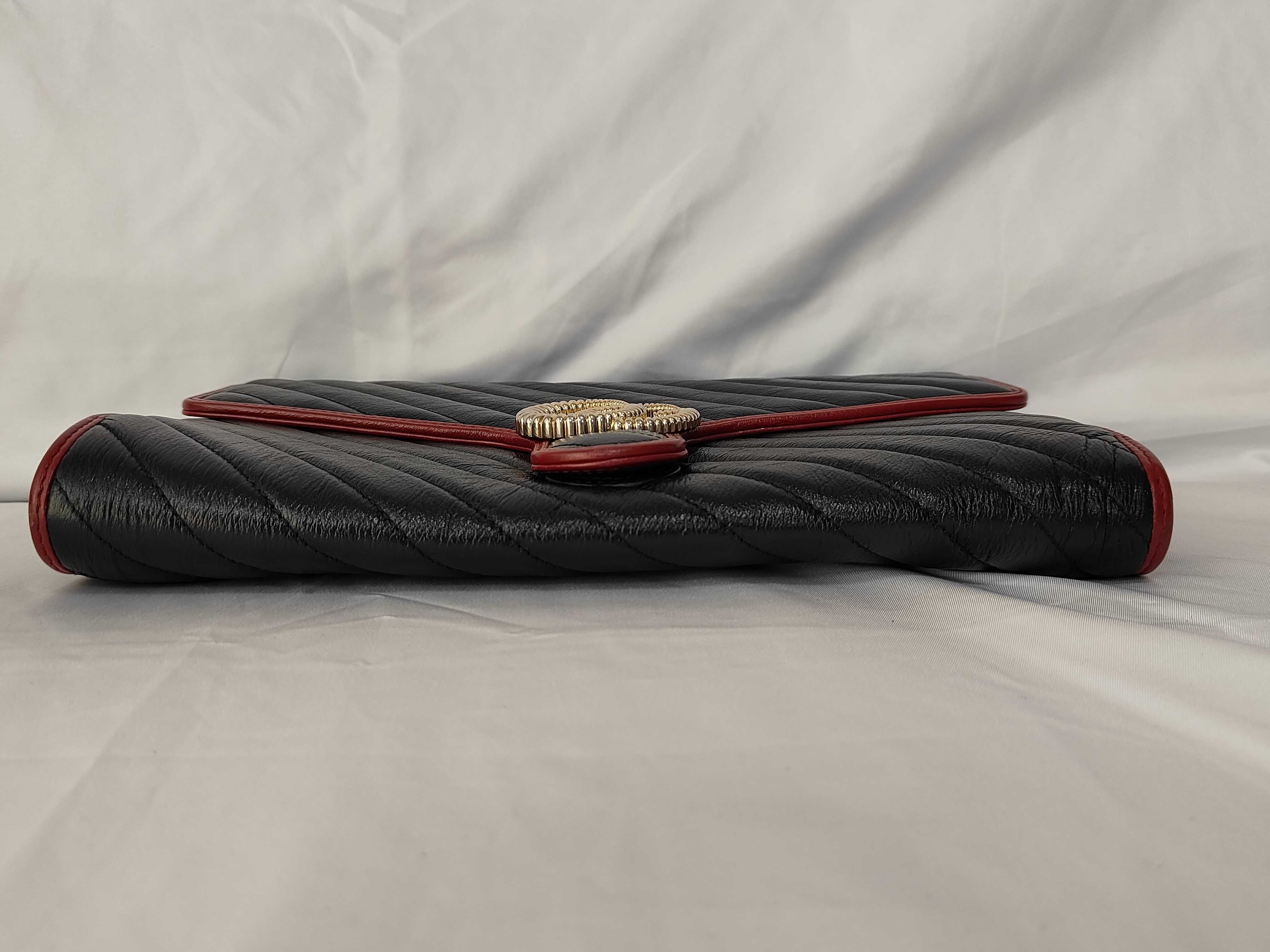 GG Marmont Matelasse Flap Clutch Bag — view 4