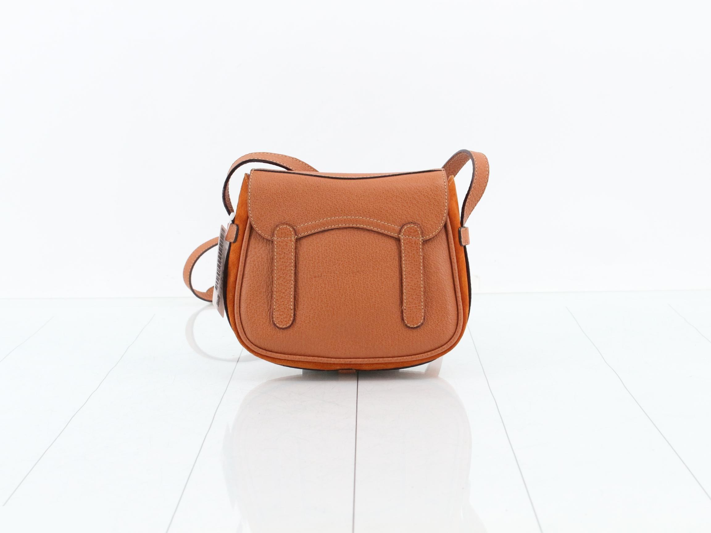 Shoulder bag, saddle, suede — view 2